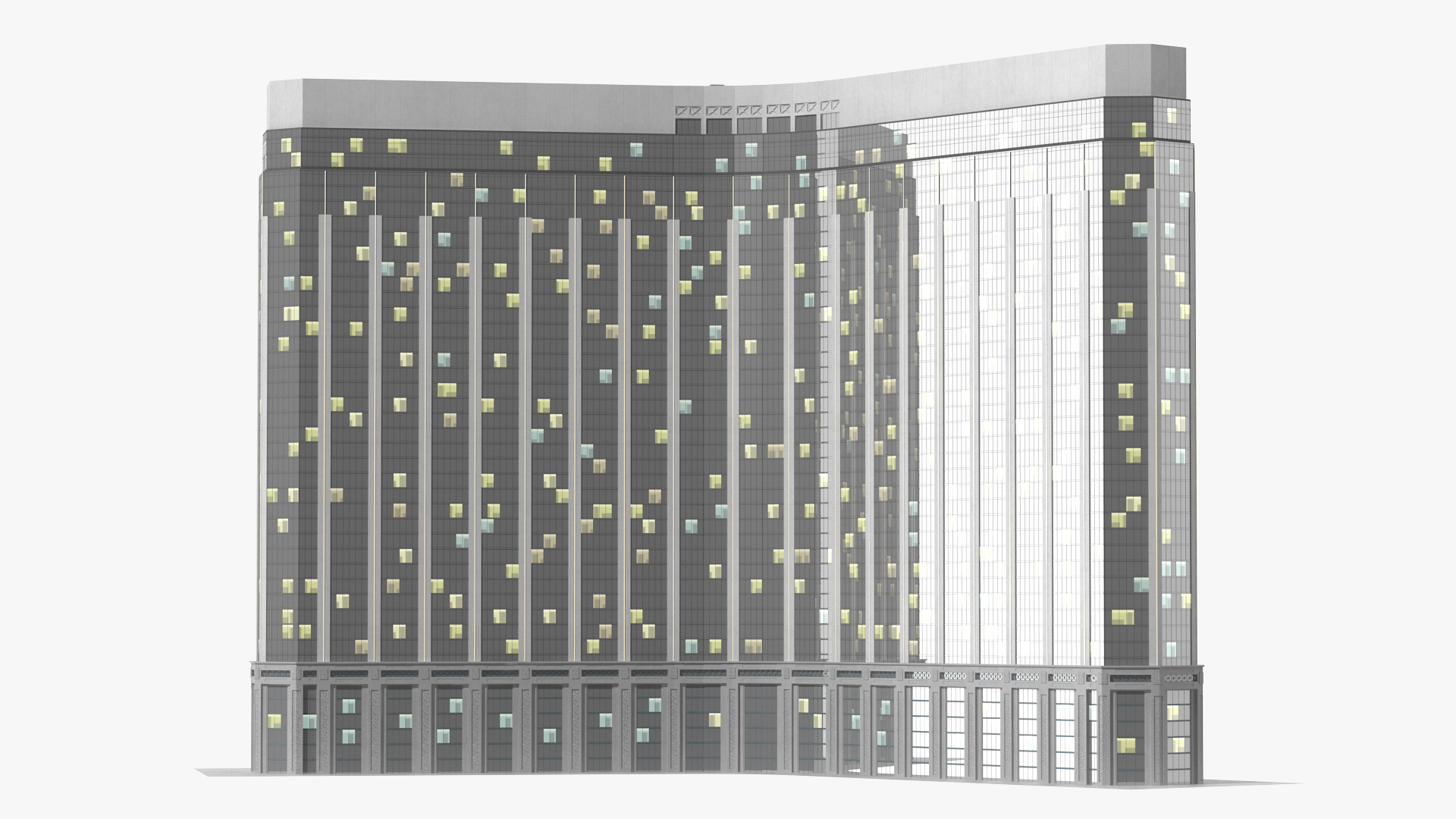 Luxury Casino Night Glow 3D model
