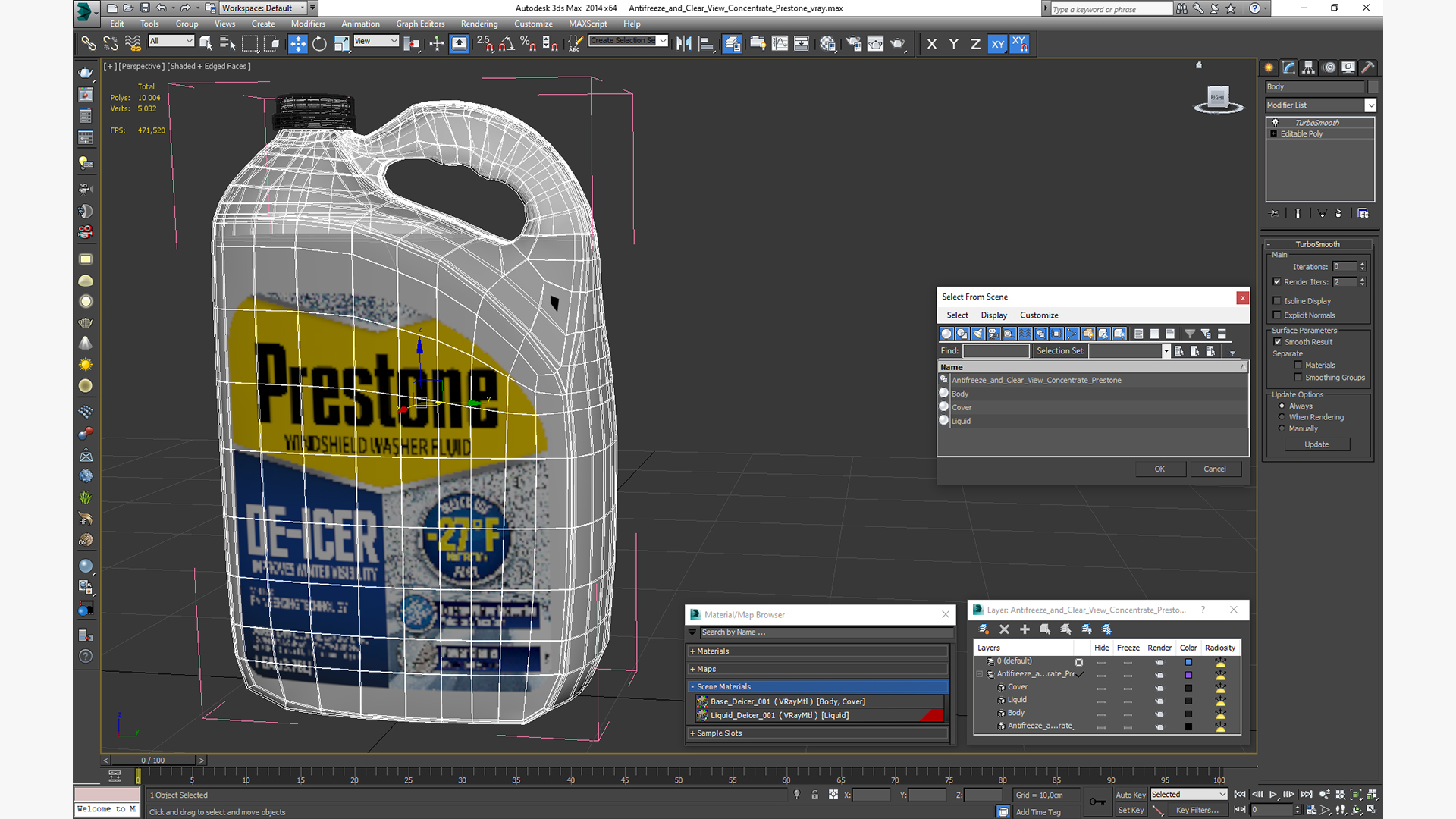 3D Antifreeze and Clear View Concentrate Prestone