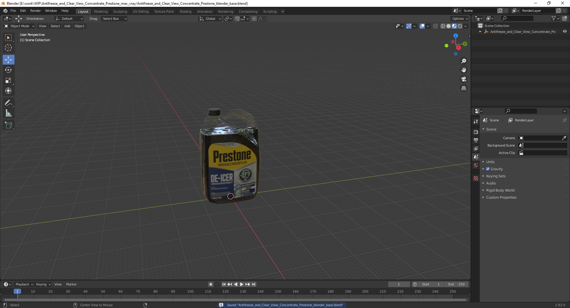 3D Antifreeze and Clear View Concentrate Prestone