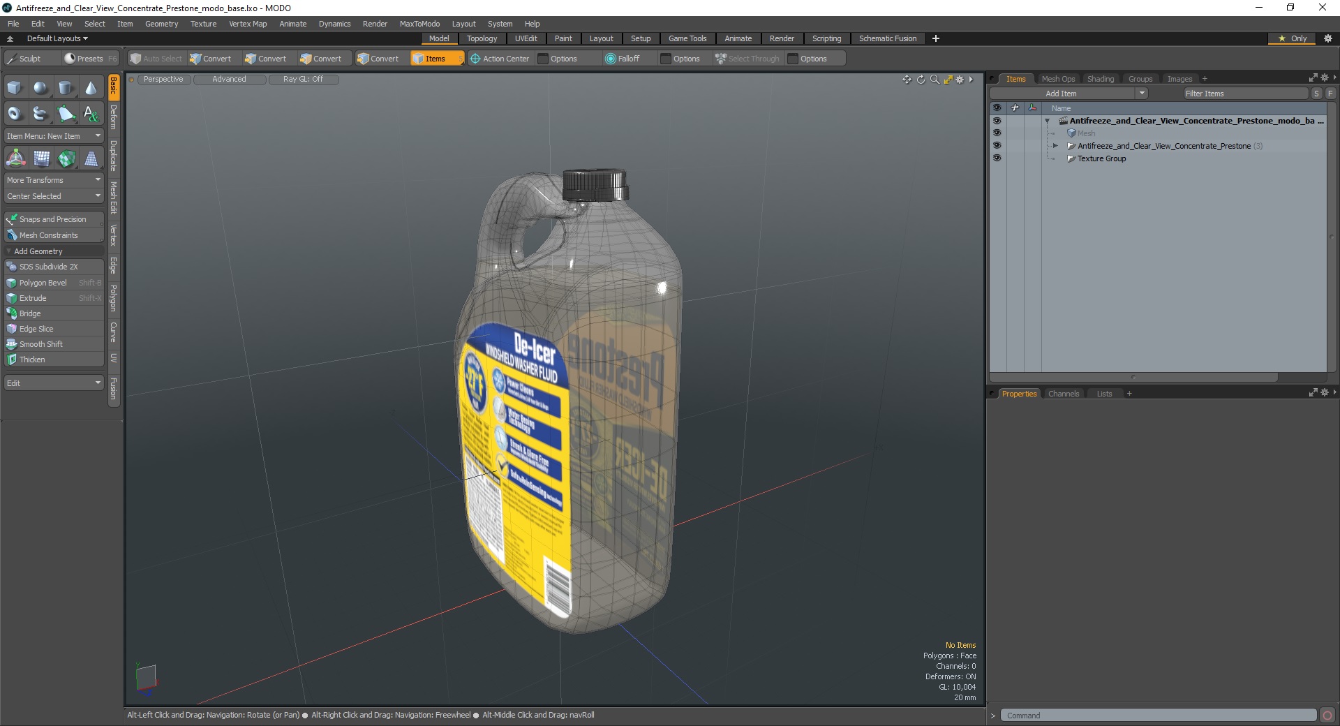 3D Antifreeze and Clear View Concentrate Prestone