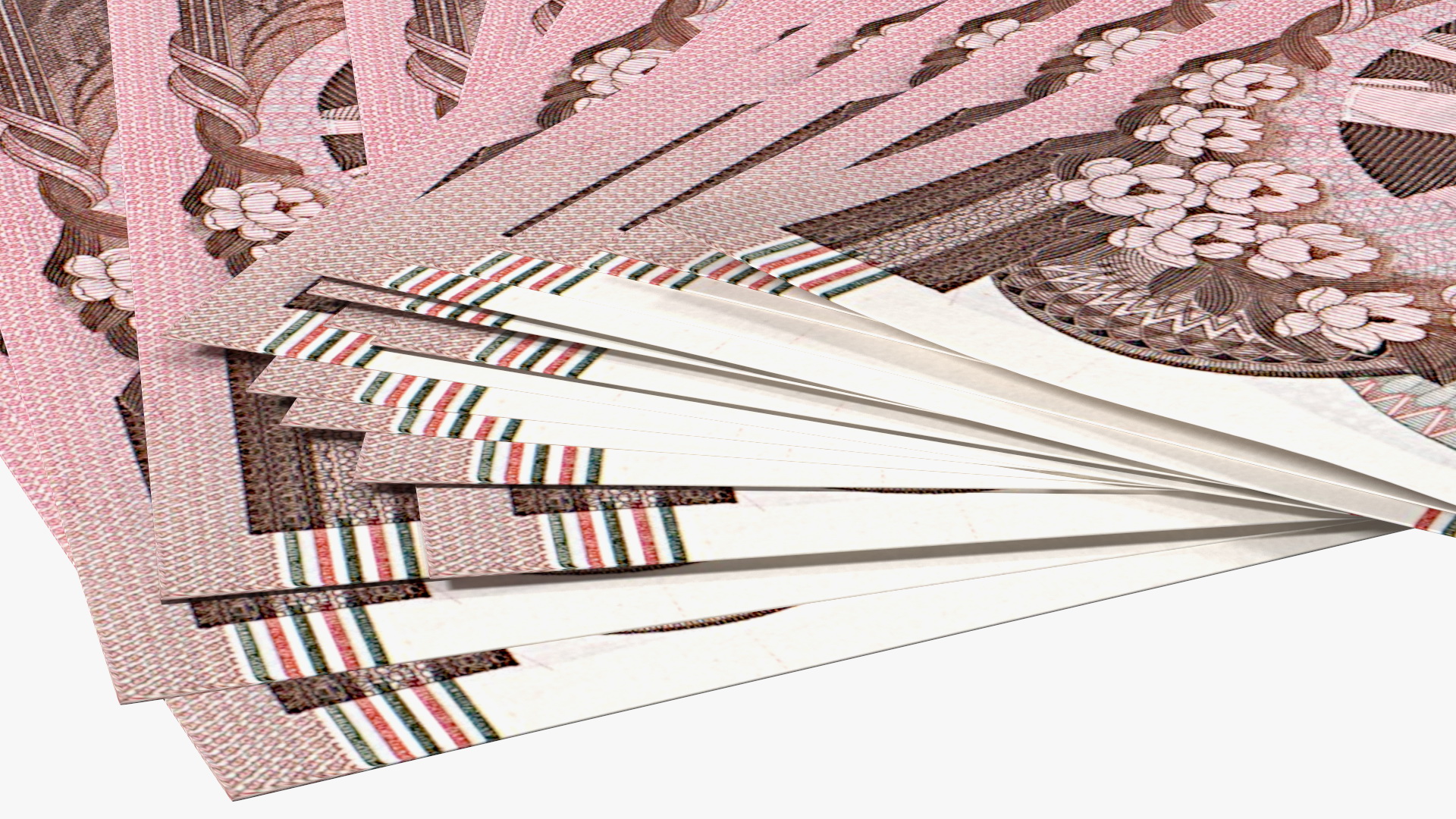 Fan of North Korea 5000 Won Banknotes 2008 3D