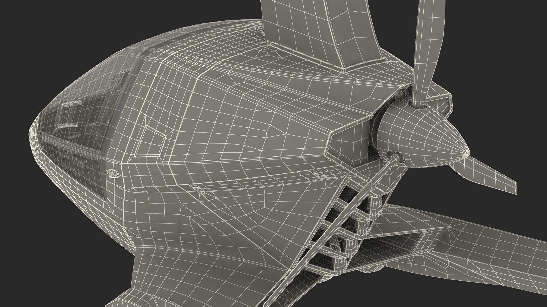 3D Nisus Gyroplane Rigged for Cinema 4D
