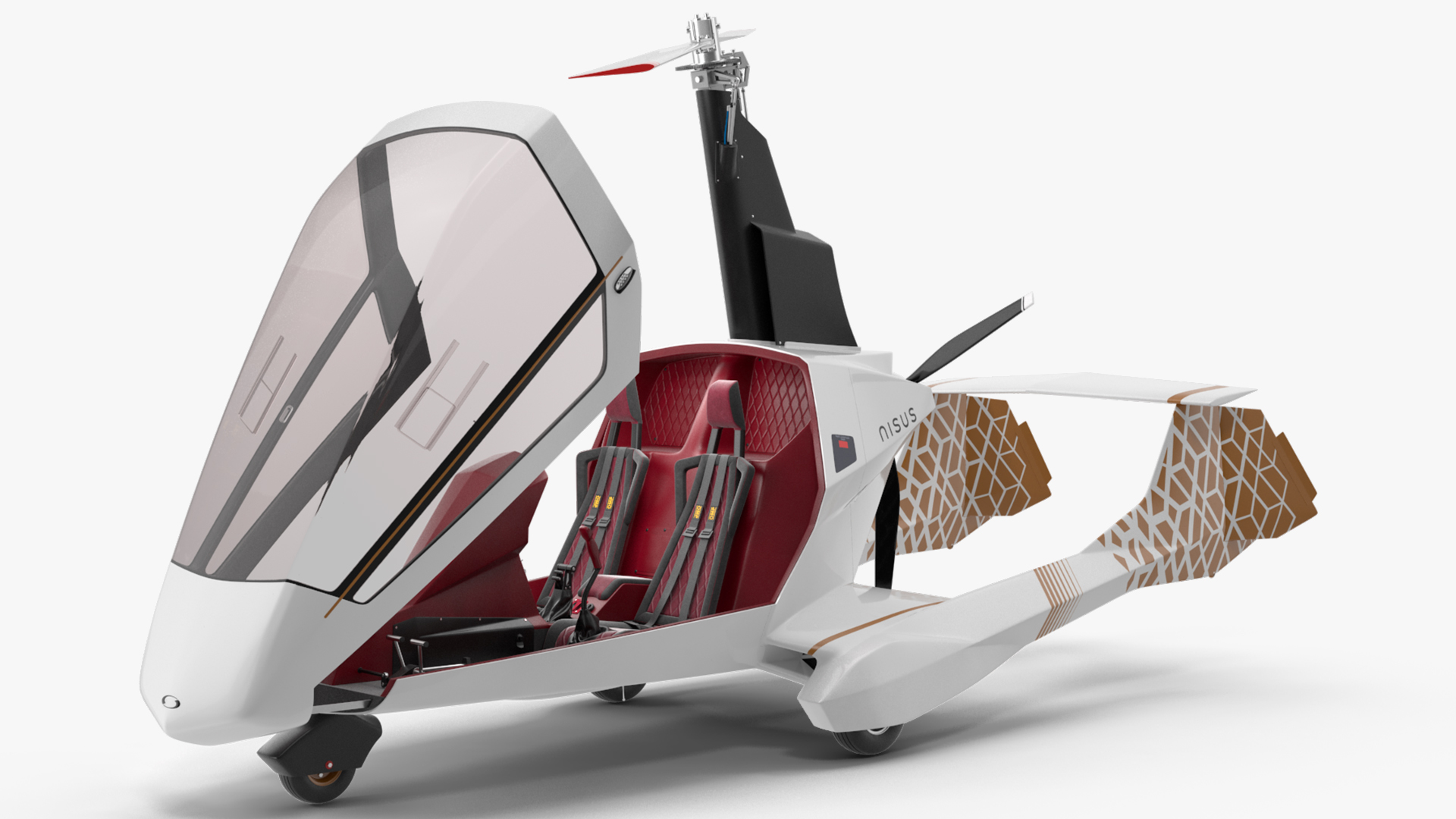 3D Nisus Gyroplane Rigged for Cinema 4D