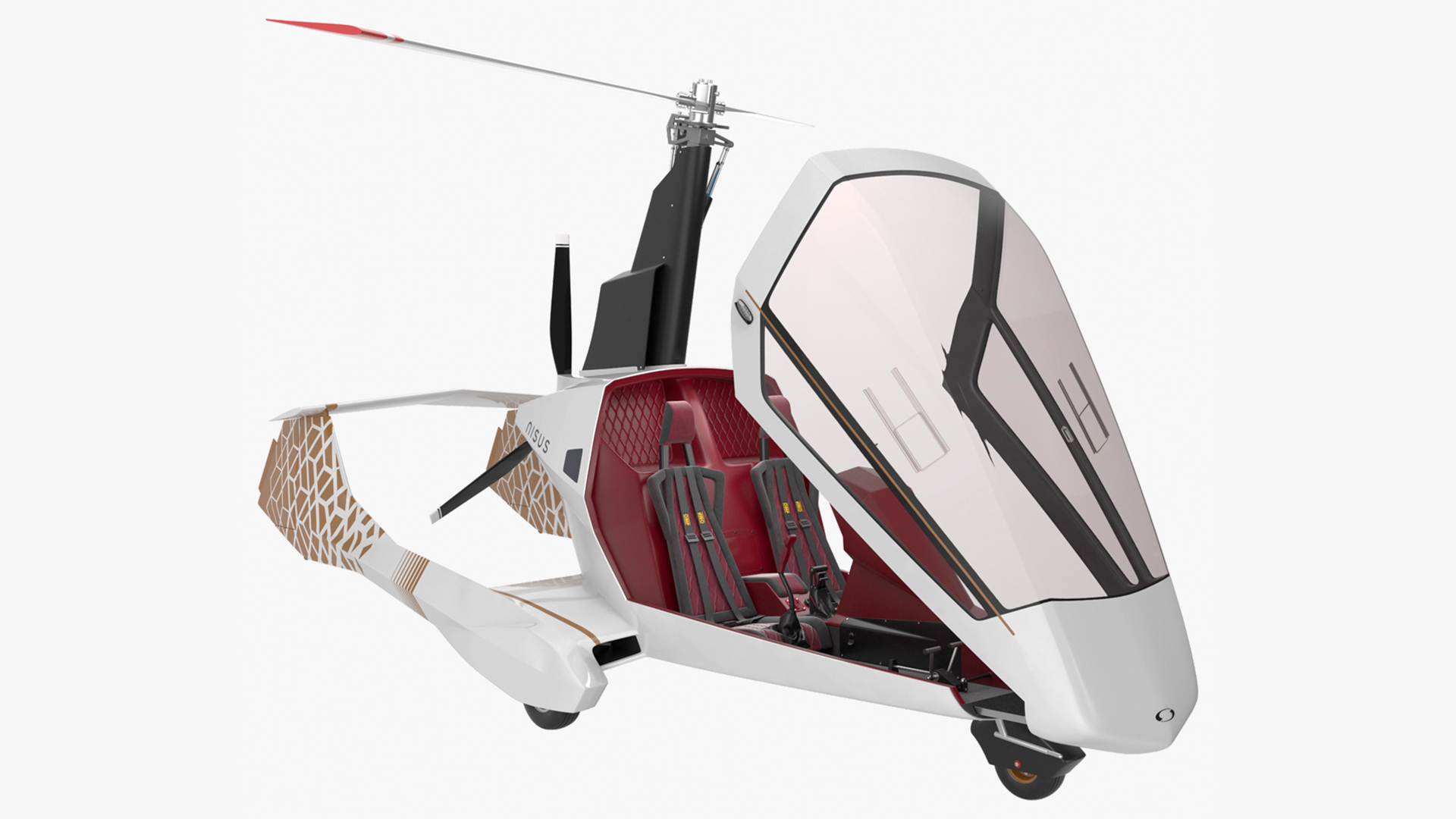 3D Nisus Gyroplane Rigged for Cinema 4D