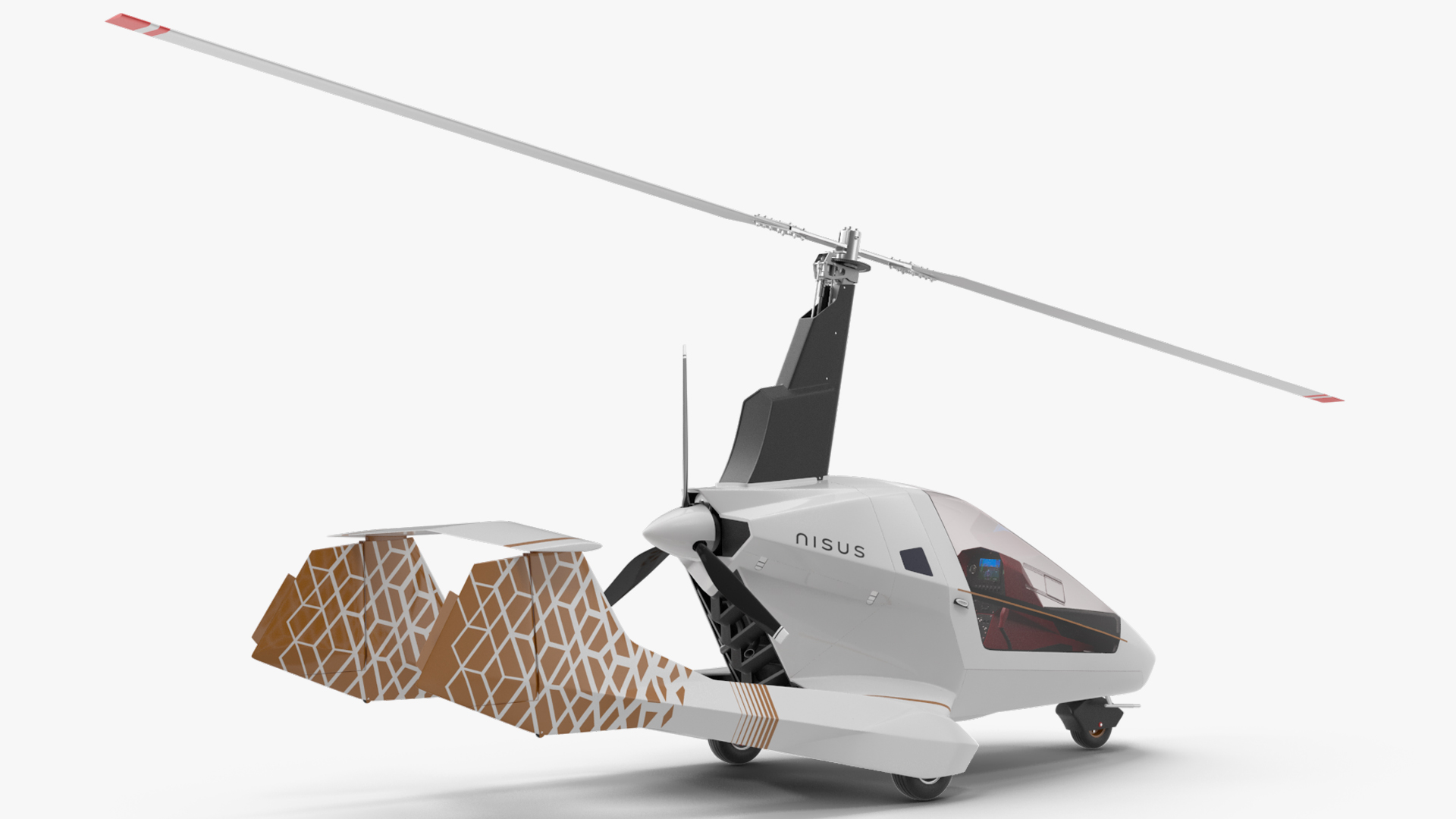 3D Nisus Gyroplane Rigged for Cinema 4D