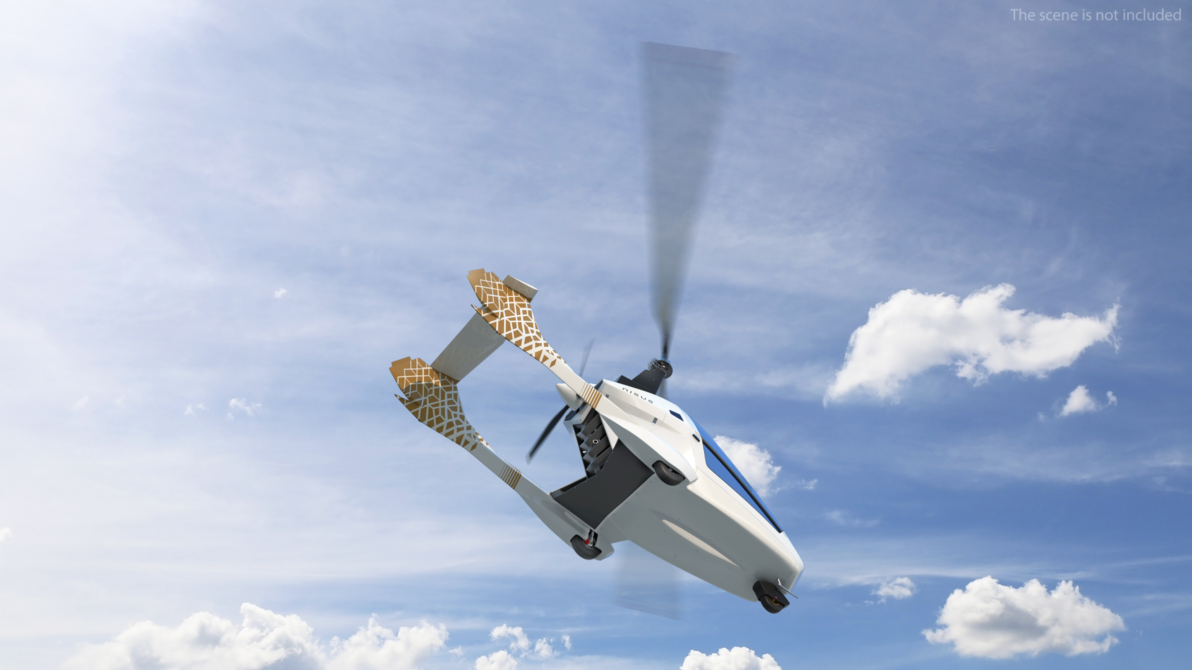3D Nisus Gyroplane Rigged for Cinema 4D
