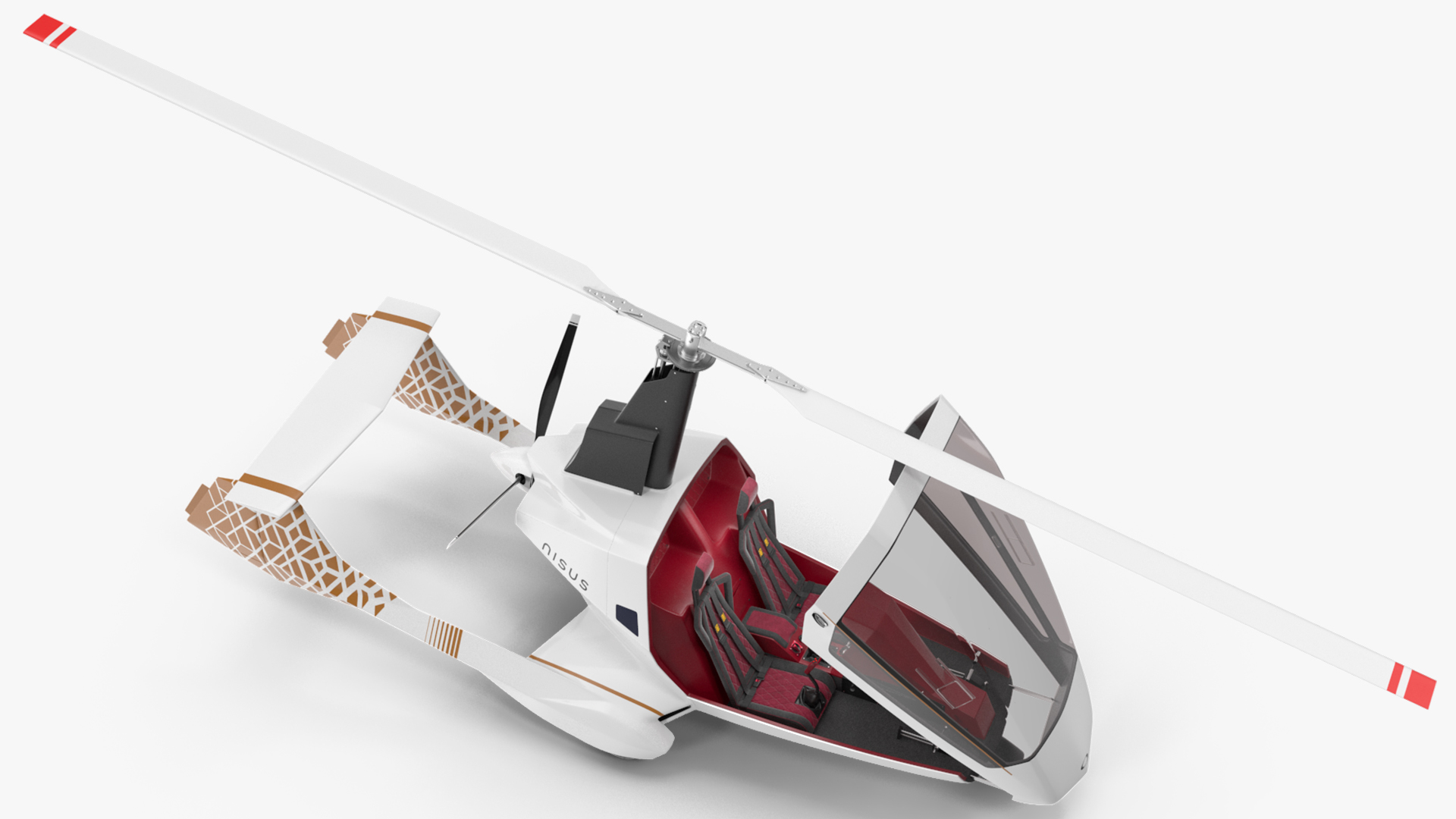 3D Nisus Gyroplane Rigged for Cinema 4D