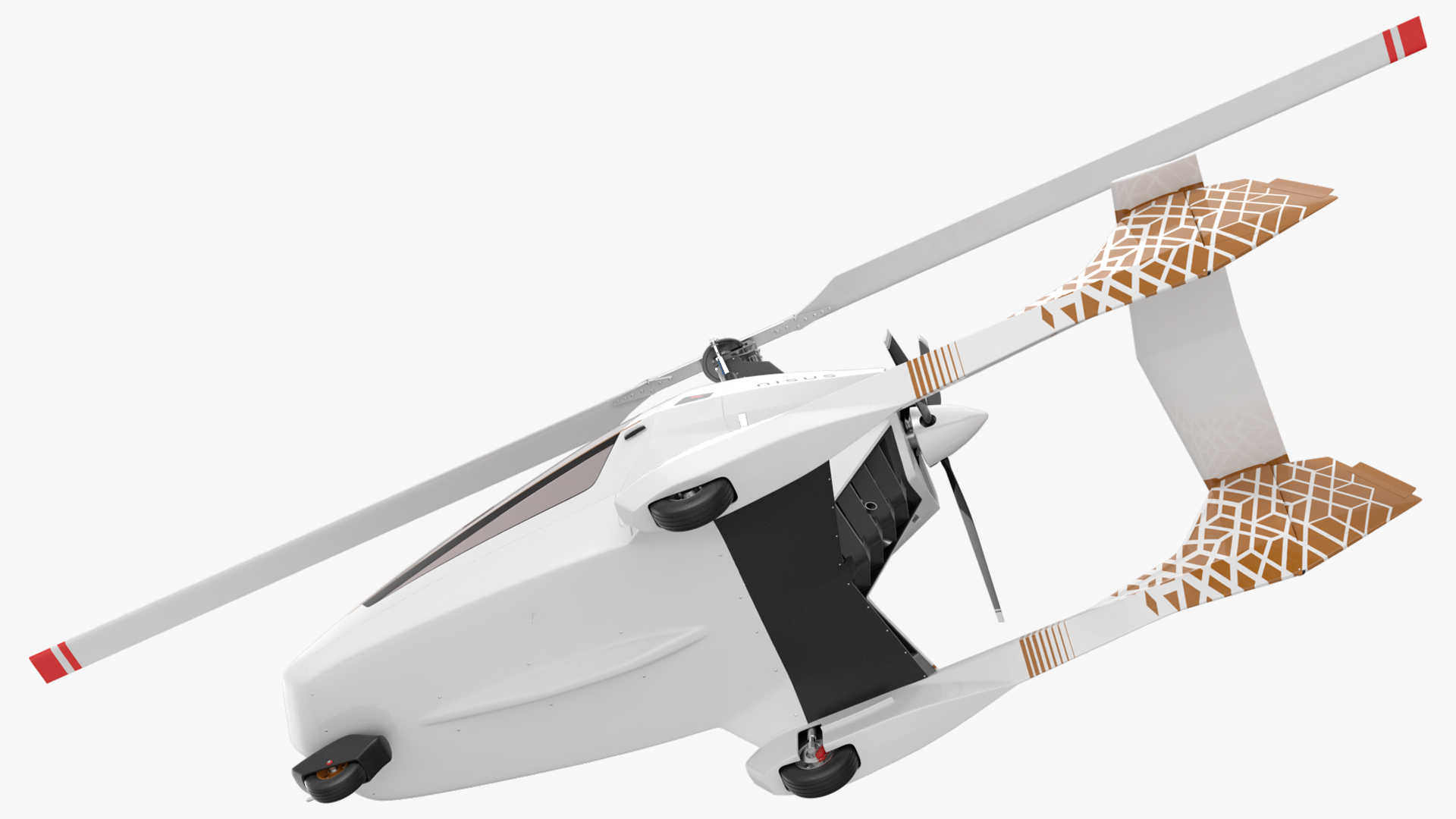 3D Nisus Gyroplane Rigged for Cinema 4D