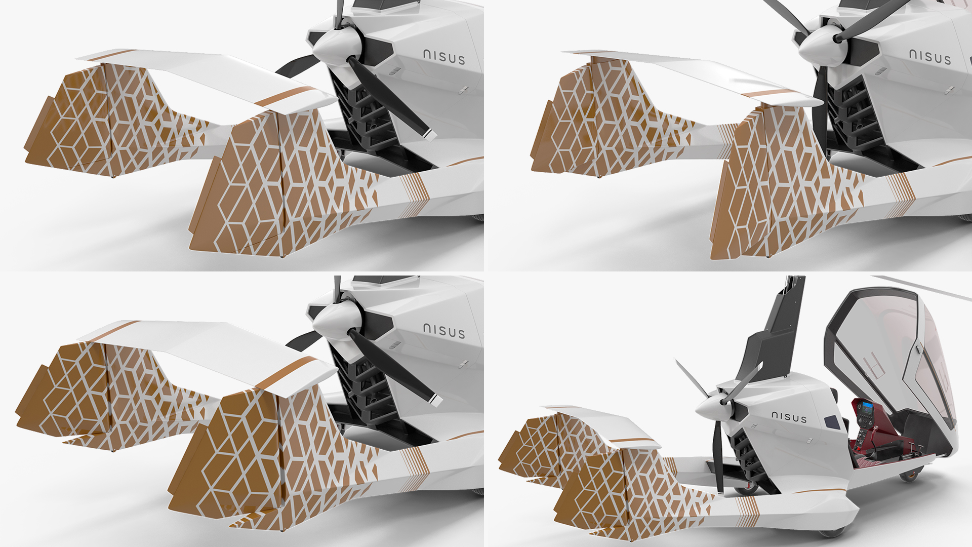 3D Nisus Gyroplane Rigged for Cinema 4D