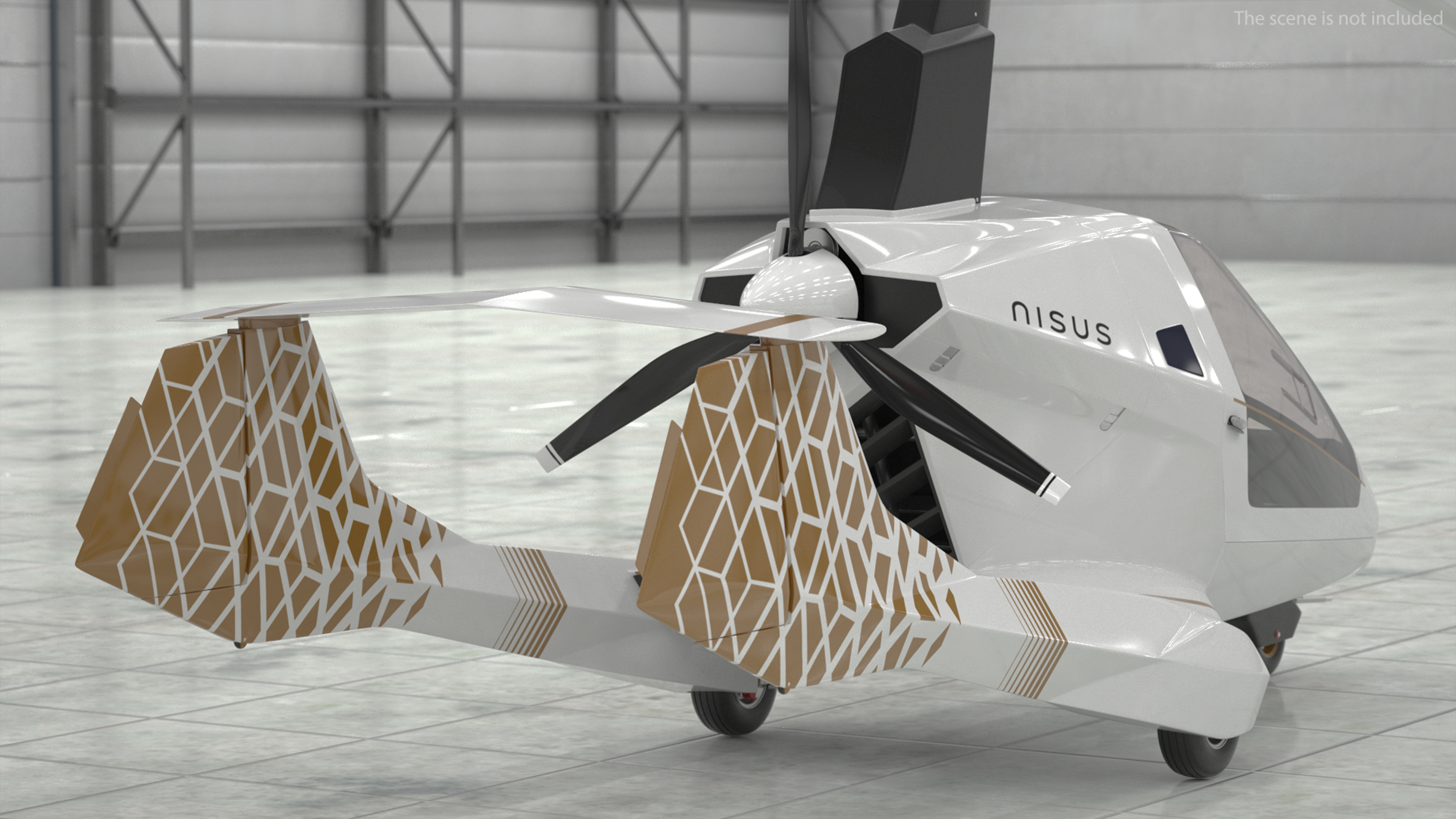 3D Nisus Gyroplane Rigged for Cinema 4D