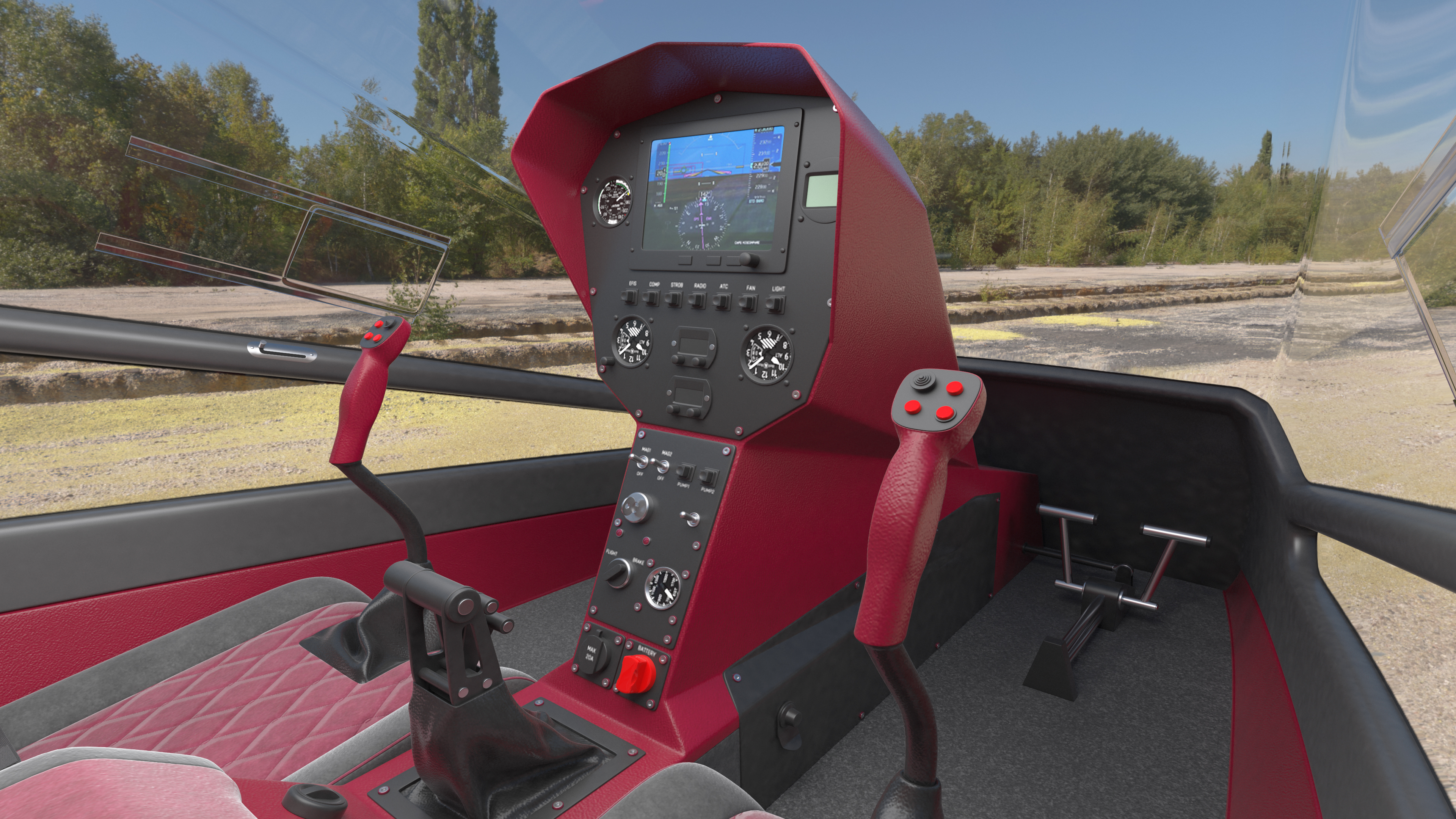 3D Nisus Gyroplane Rigged for Cinema 4D