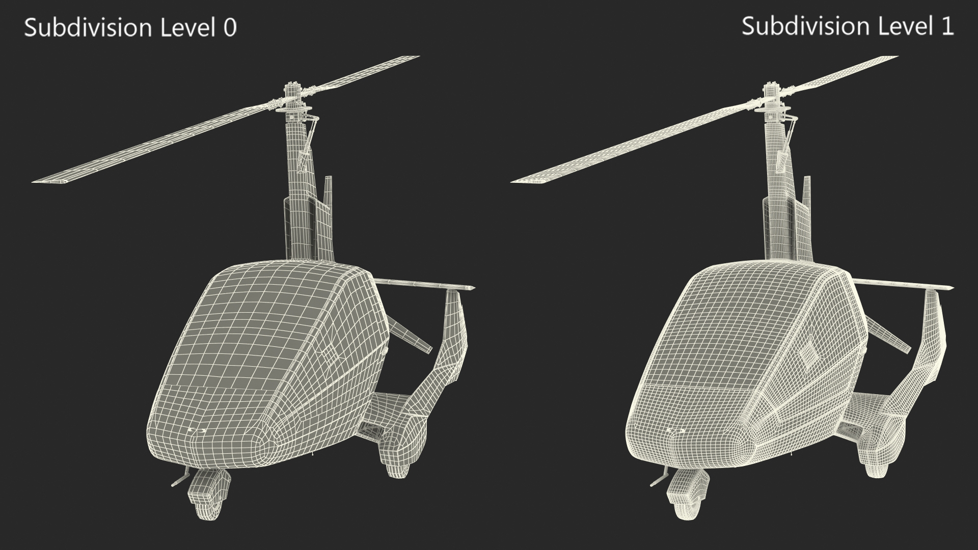 3D Nisus Gyroplane Rigged for Cinema 4D