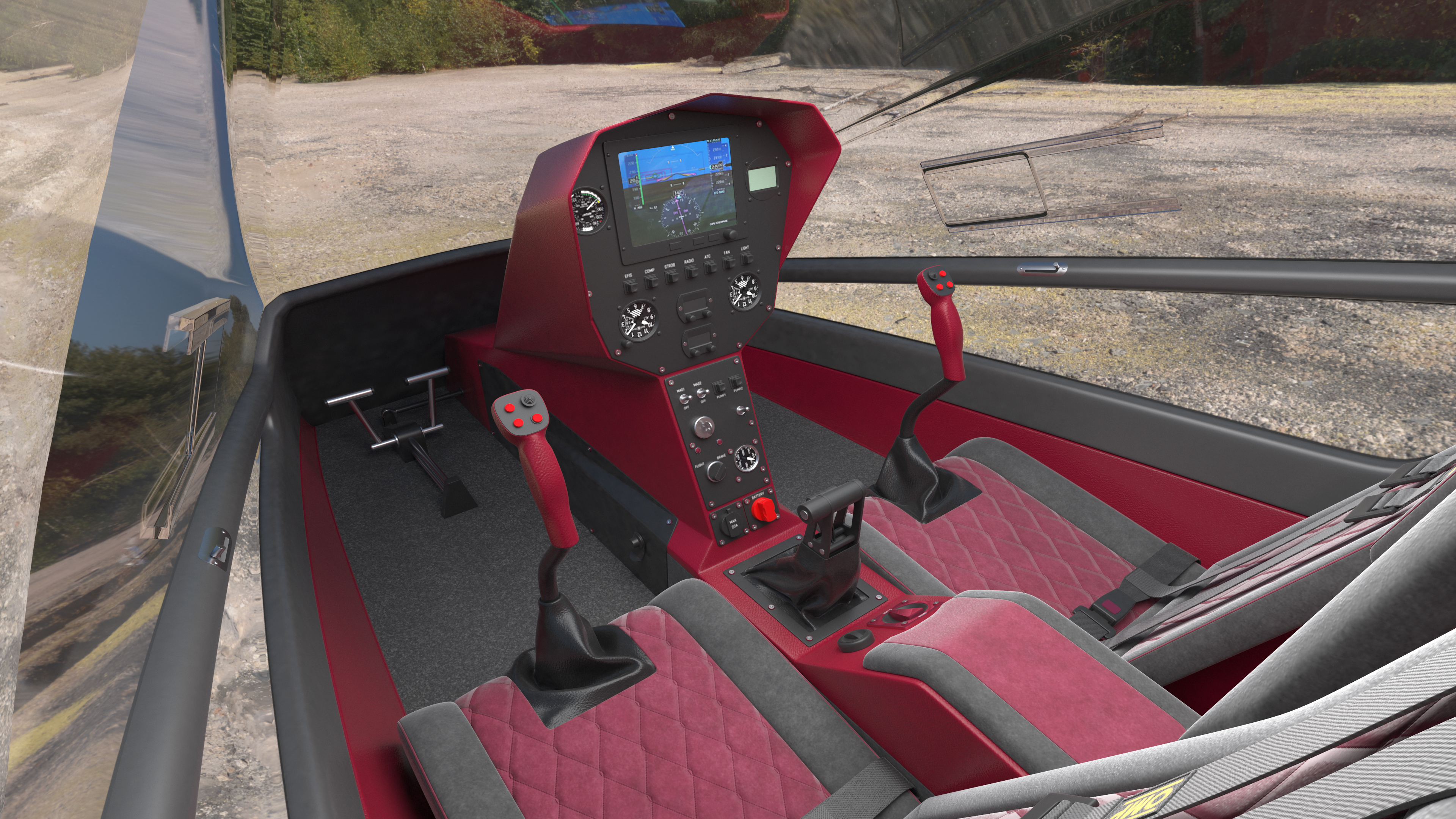 3D Nisus Gyroplane Rigged for Cinema 4D