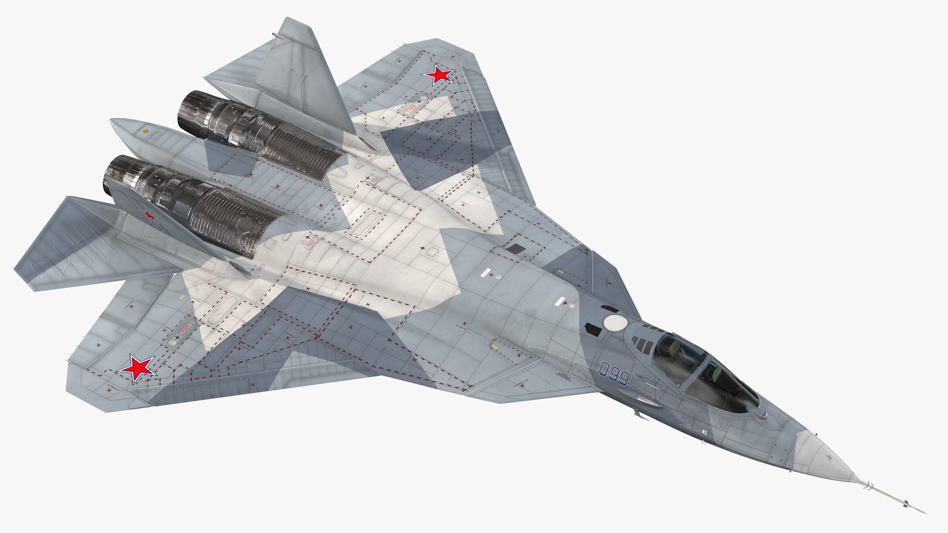 Sukhoi SU 57 Flight 3D model