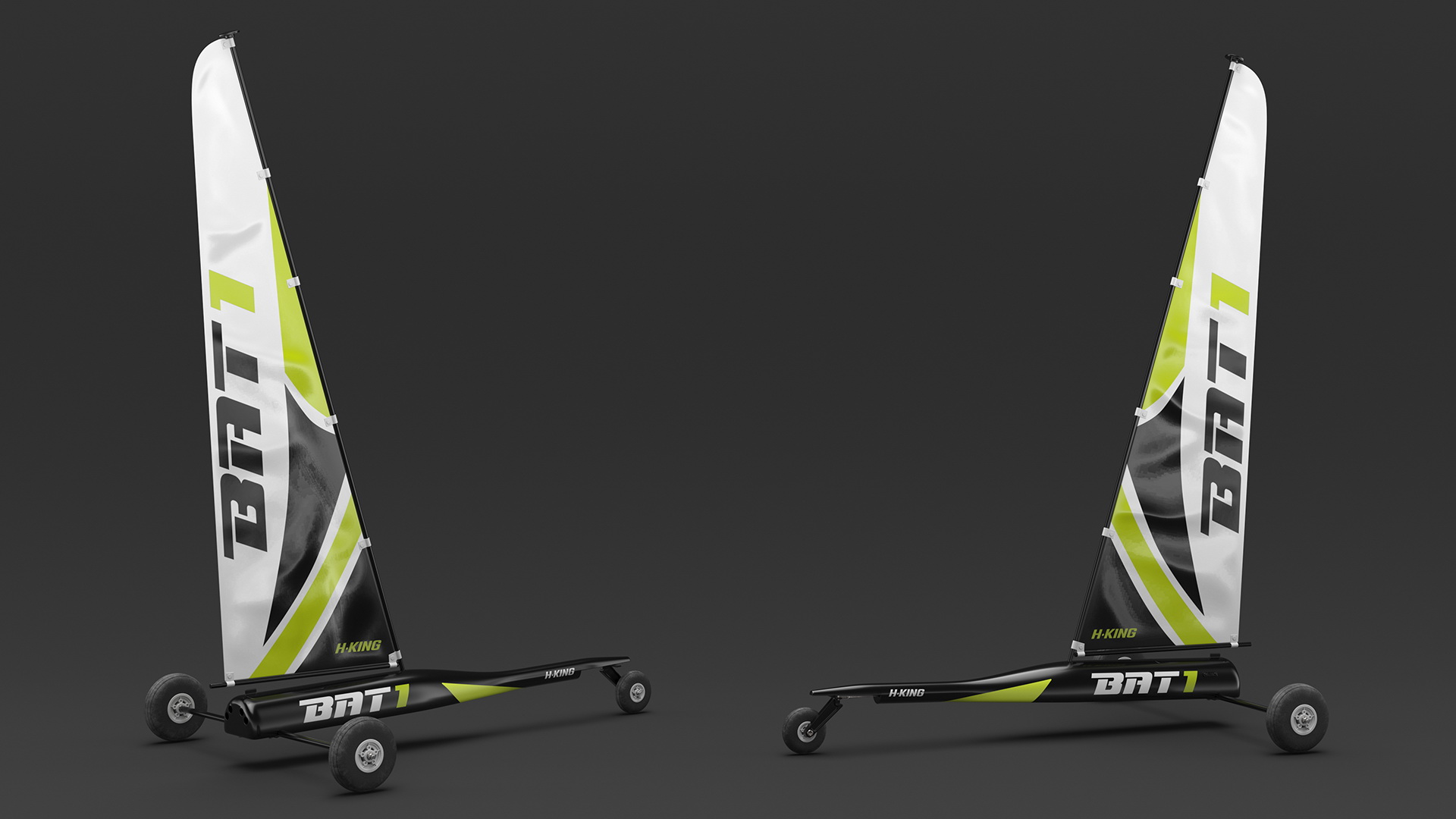 3D model BAT1 RC Land Yacht Rigged