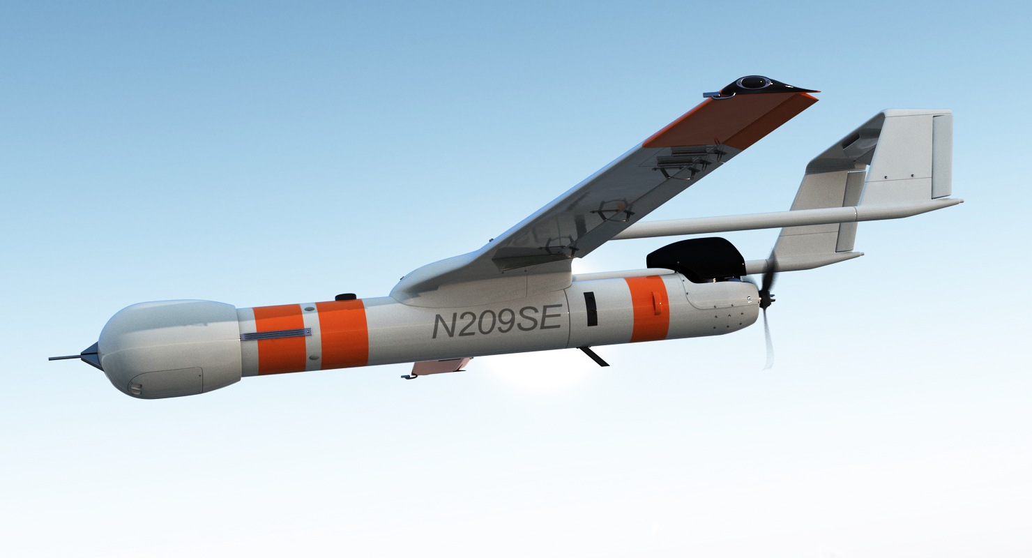 Scaneagle 3 UAV Rigged 3D