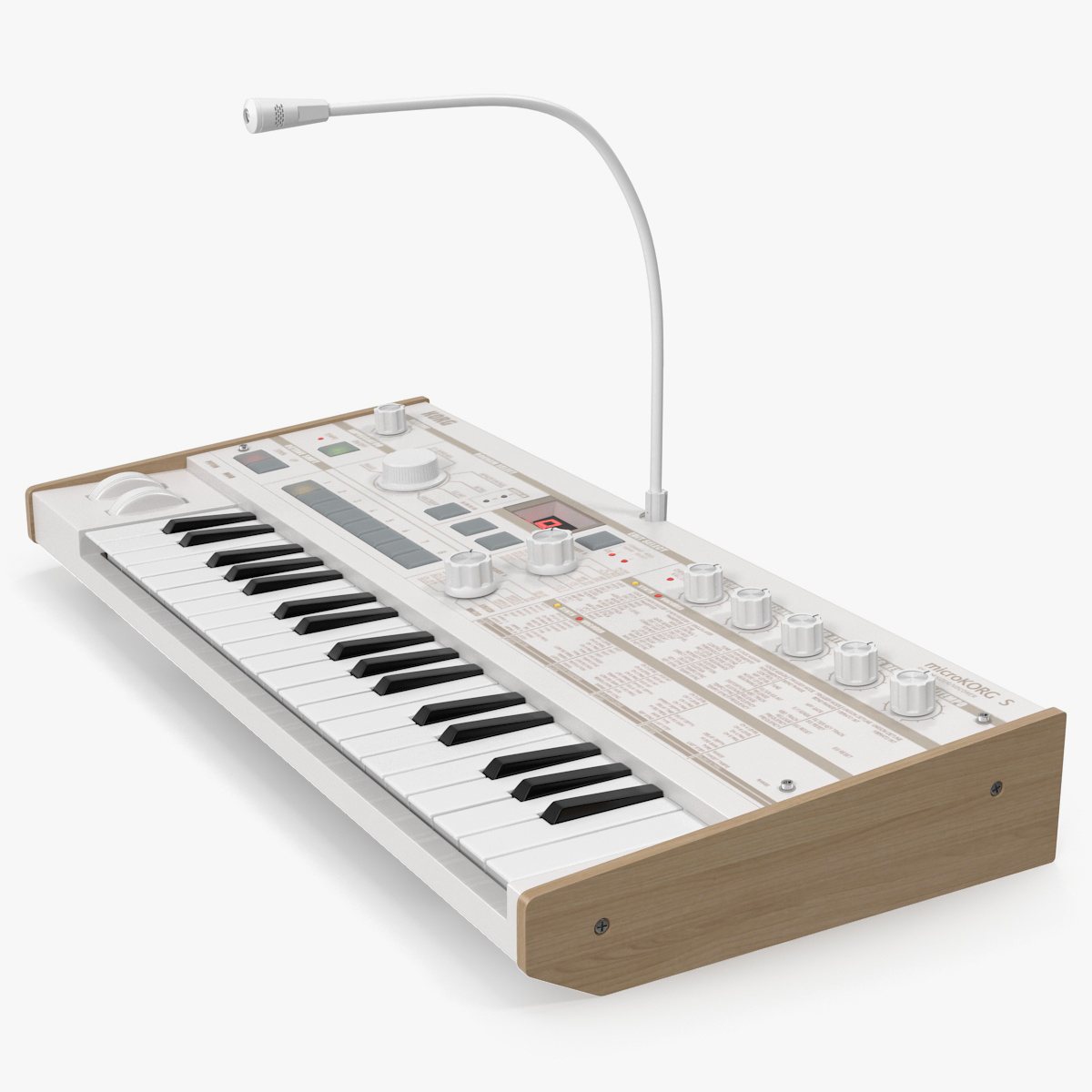 Korg MicroKORG Synthesizer and Vocoder 3D Model, view 3