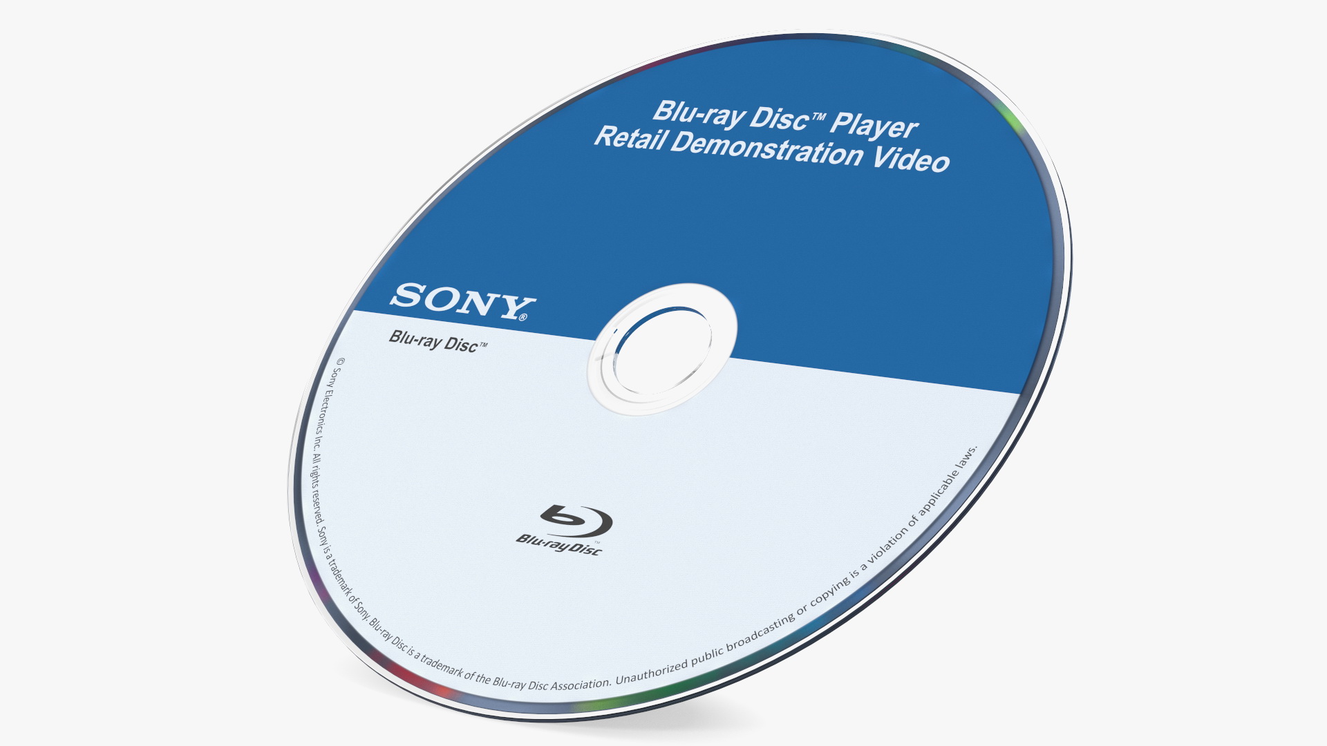 Sony Blu Ray Disc 3D