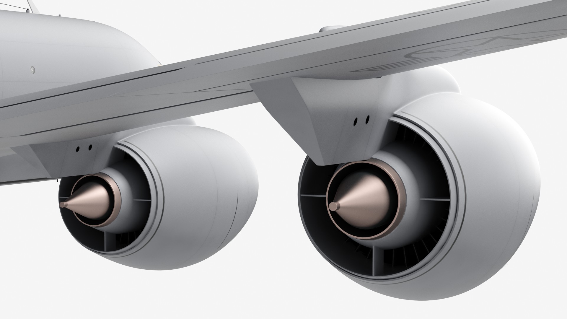 3D model Boeing KC 135 Stratotanker with F35 Lightning II Rigged