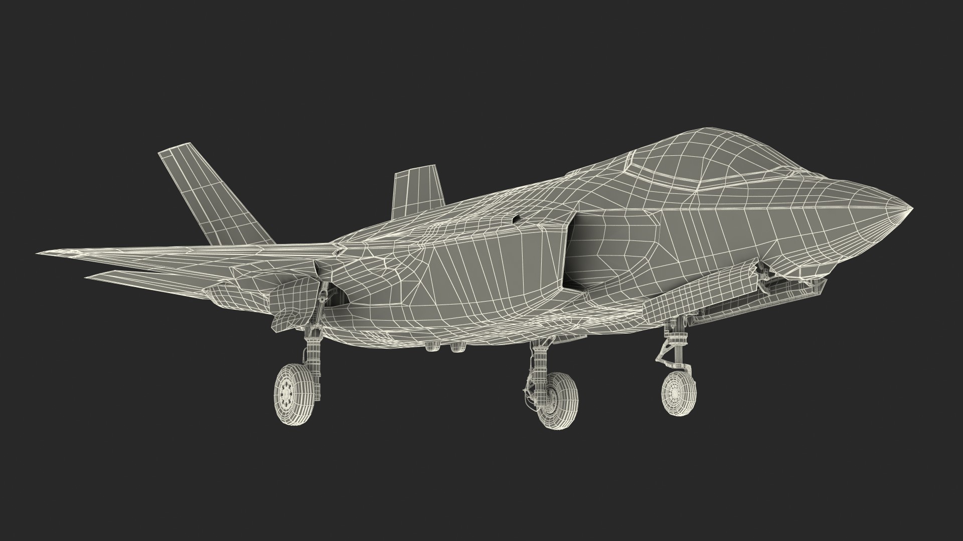 3D model Boeing KC 135 Stratotanker with F35 Lightning II Rigged