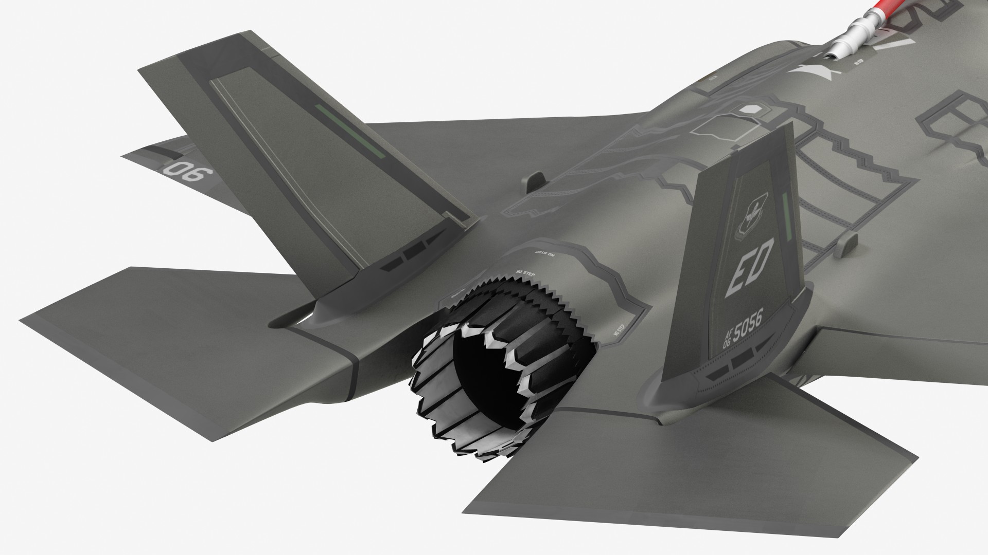 3D model Boeing KC 135 Stratotanker with F35 Lightning II Rigged