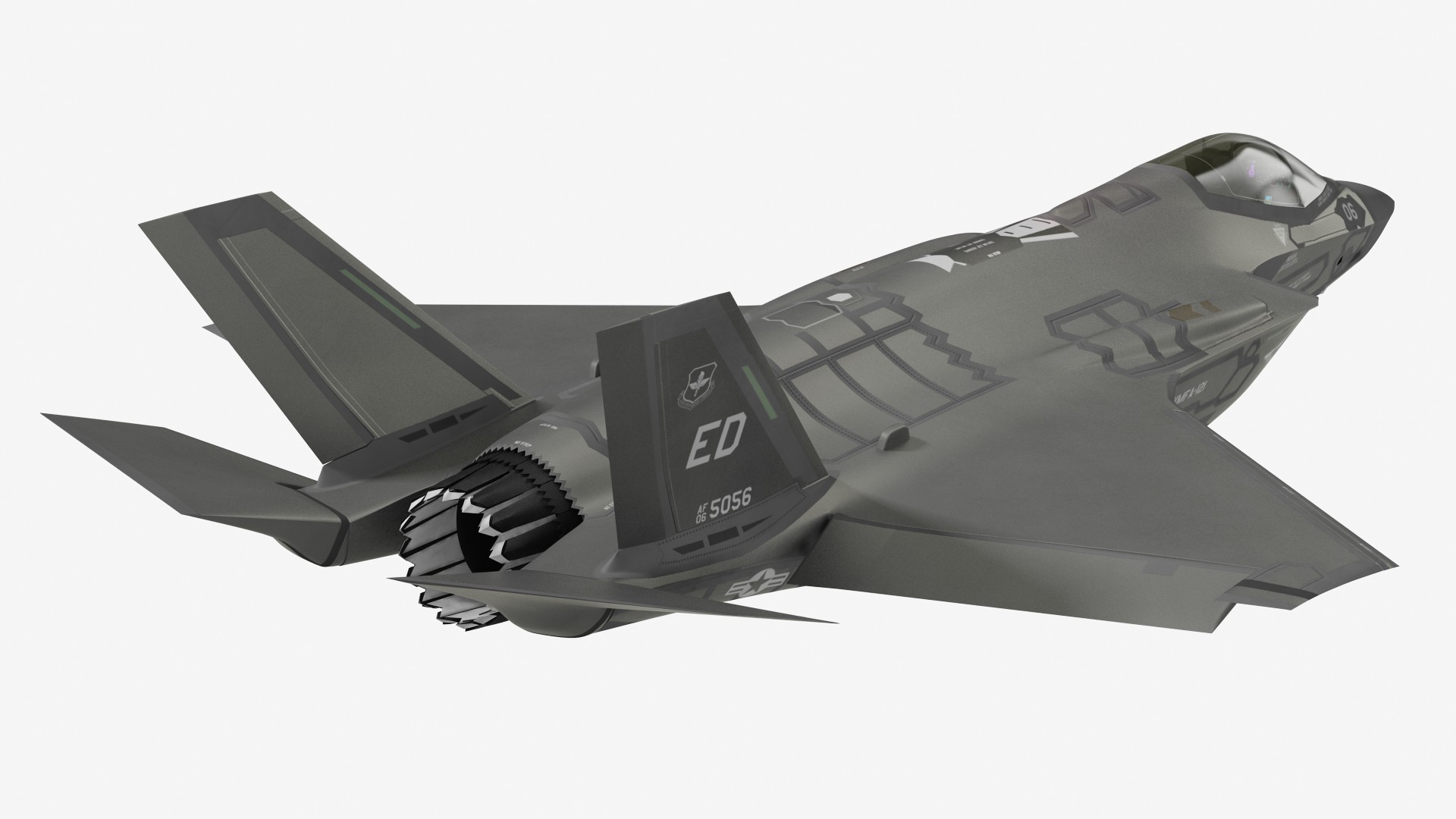 3D model Boeing KC 135 Stratotanker with F35 Lightning II Rigged