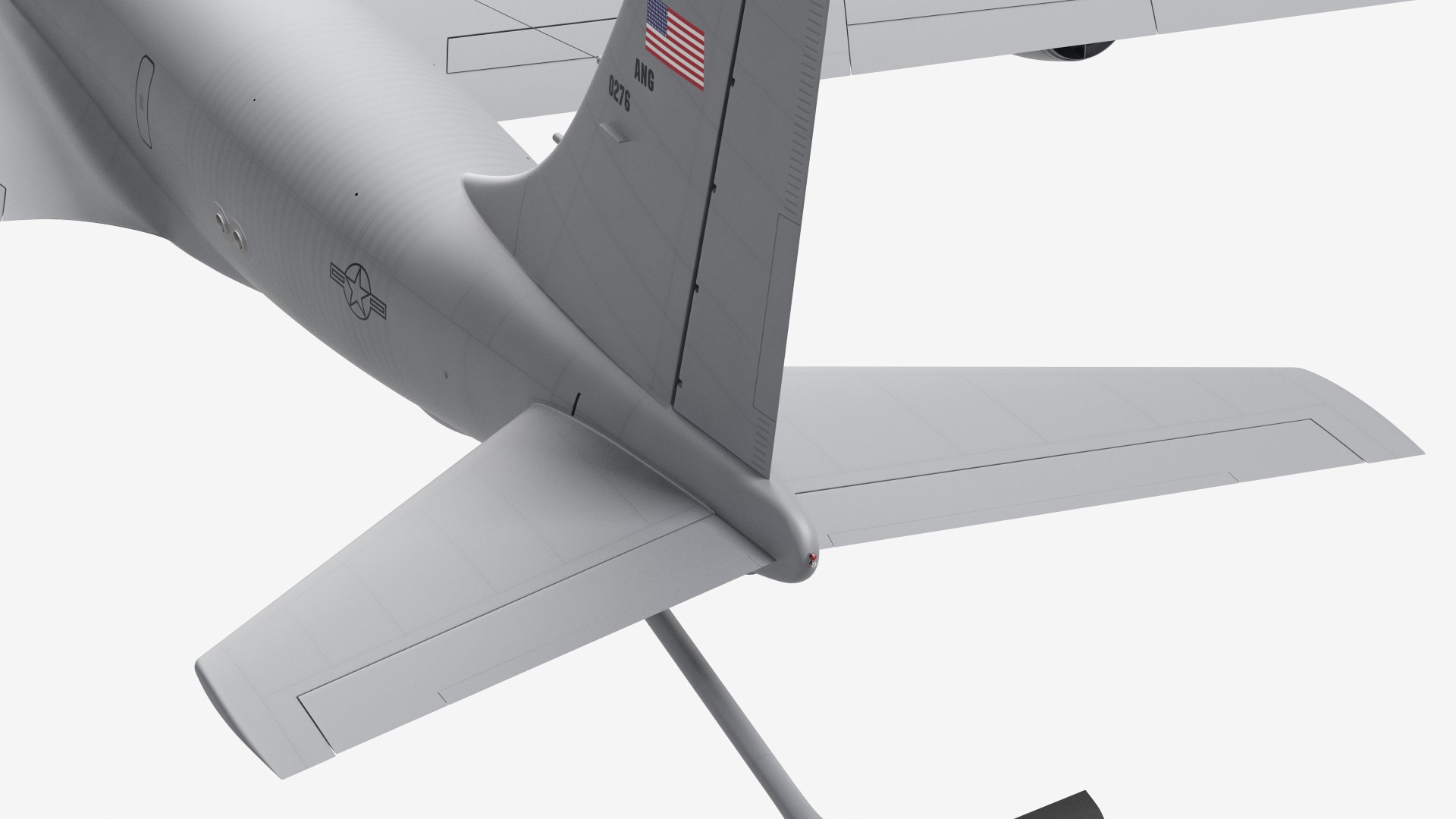 3D model Boeing KC 135 Stratotanker with F35 Lightning II Rigged