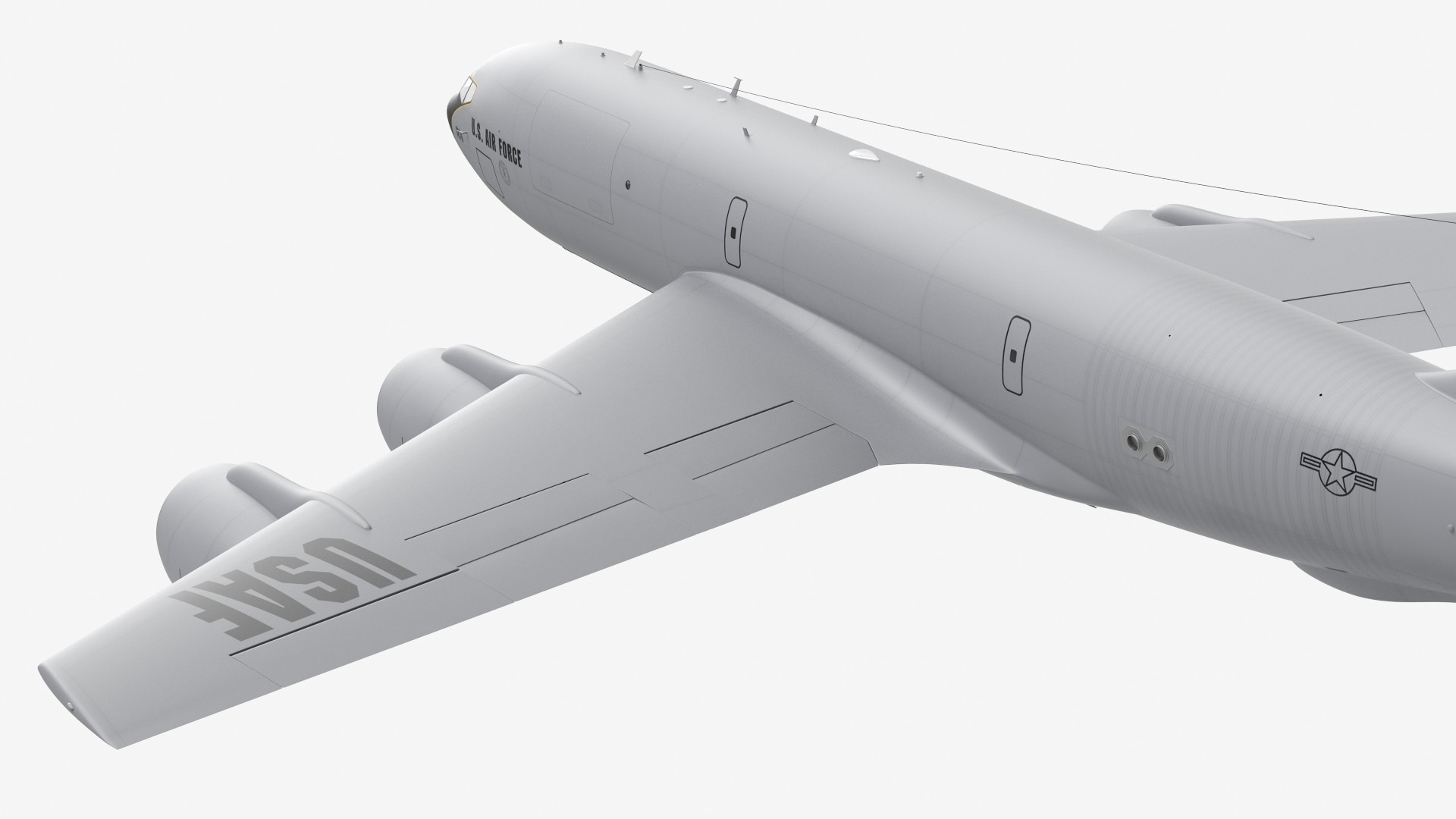3D model Boeing KC 135 Stratotanker with F35 Lightning II Rigged