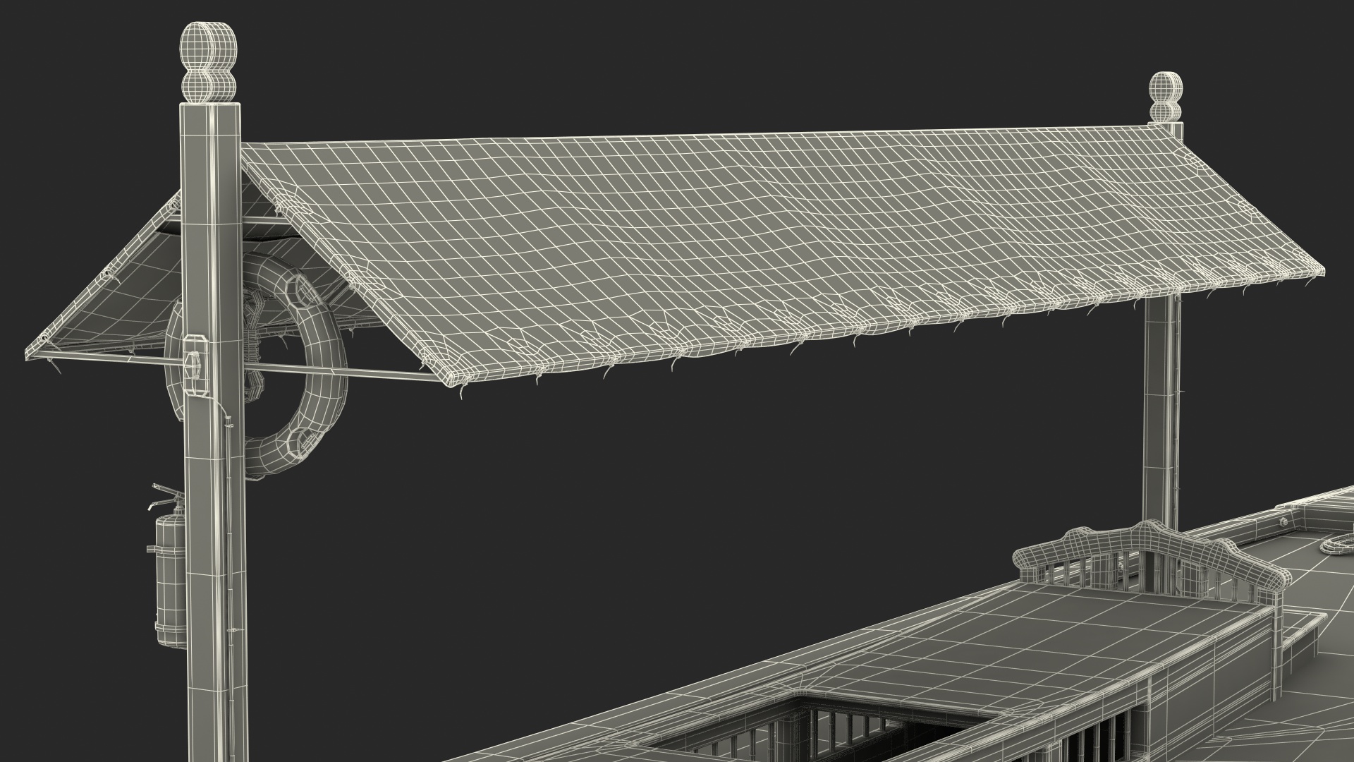 Dubai Abra Boat Old 3D model