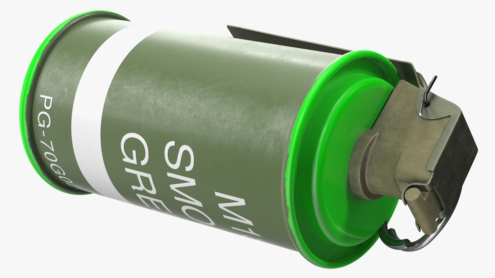 3D M18 Colored Smoke Grenade Green