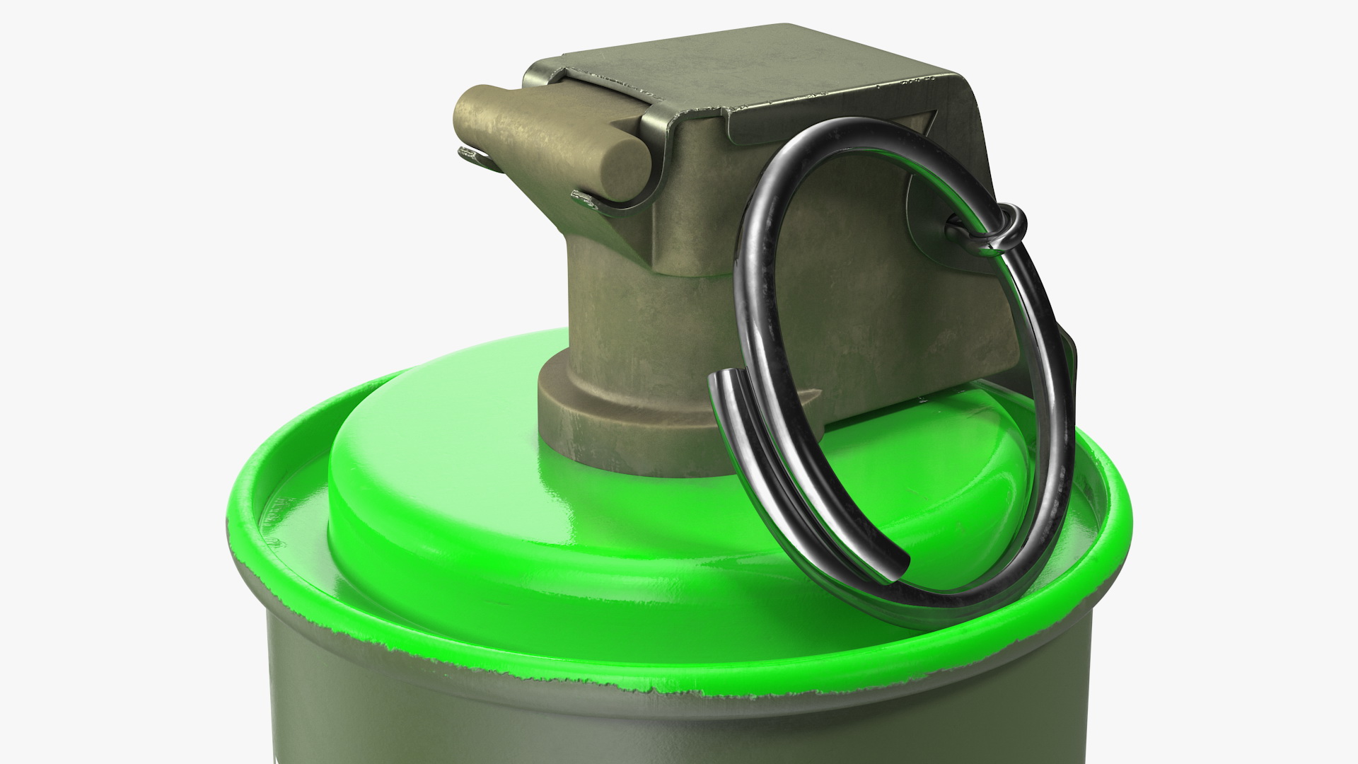 3D M18 Colored Smoke Grenade Green