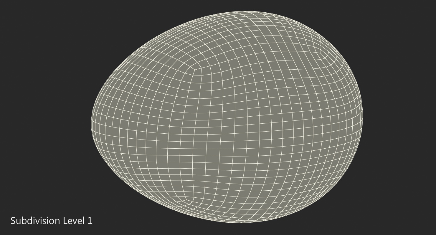 3D model Fresh Quail Egg