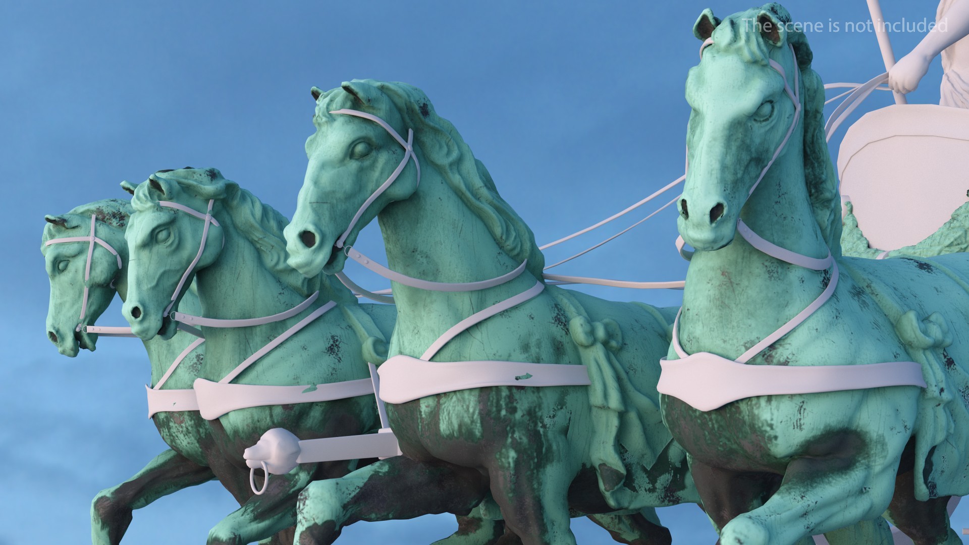 3D model Quadriga Horses