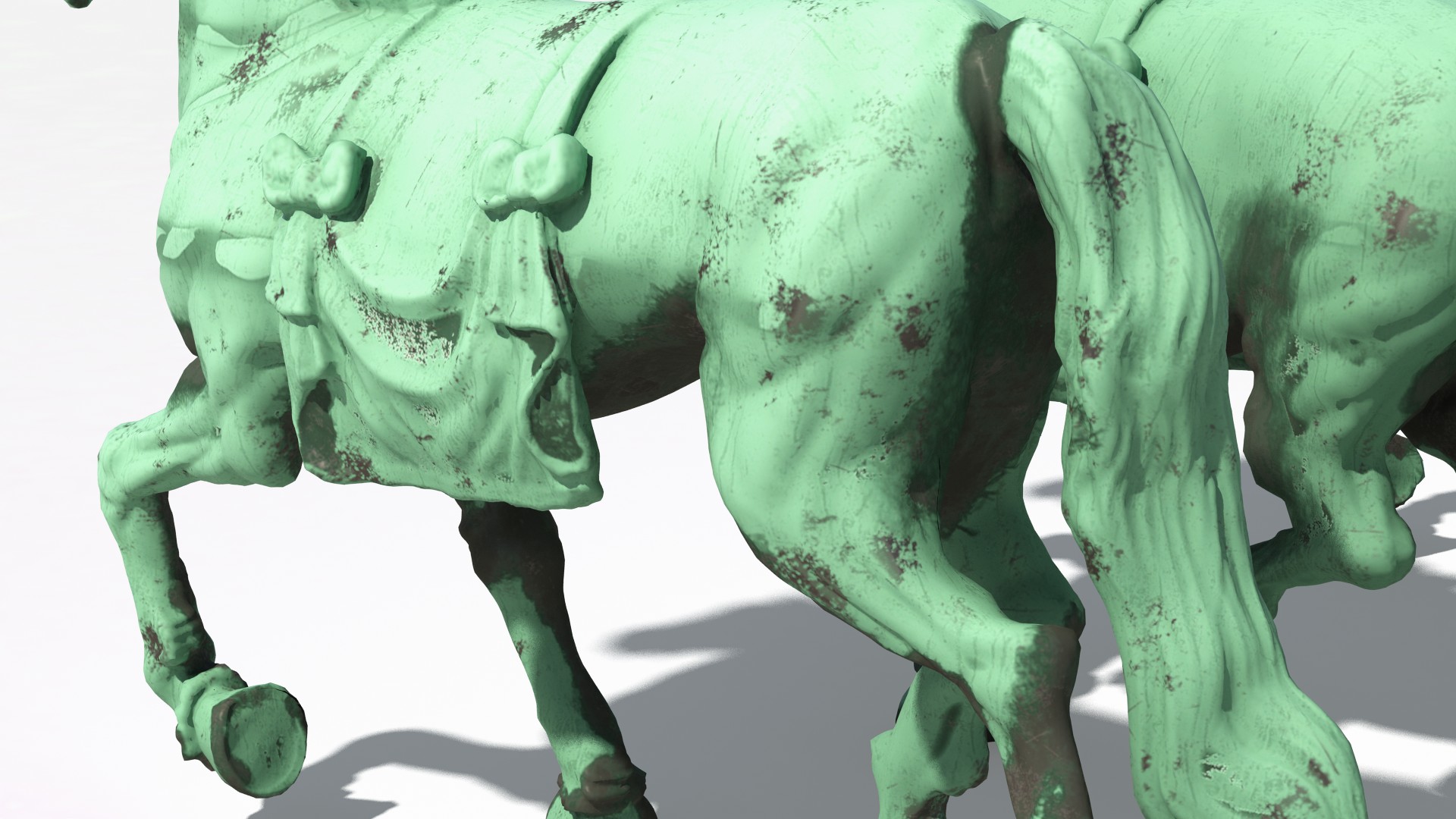 3D model Quadriga Horses