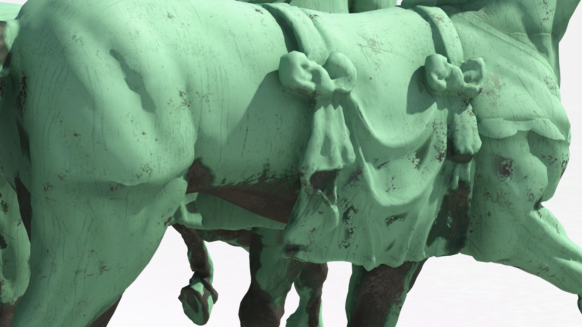 3D model Quadriga Horses