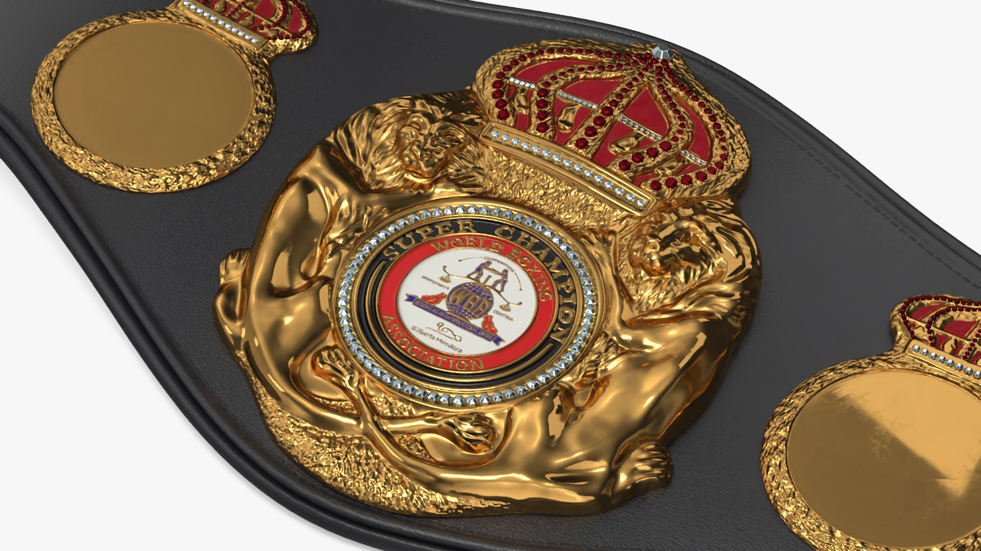 3D model Championship WBA Belt Fur
