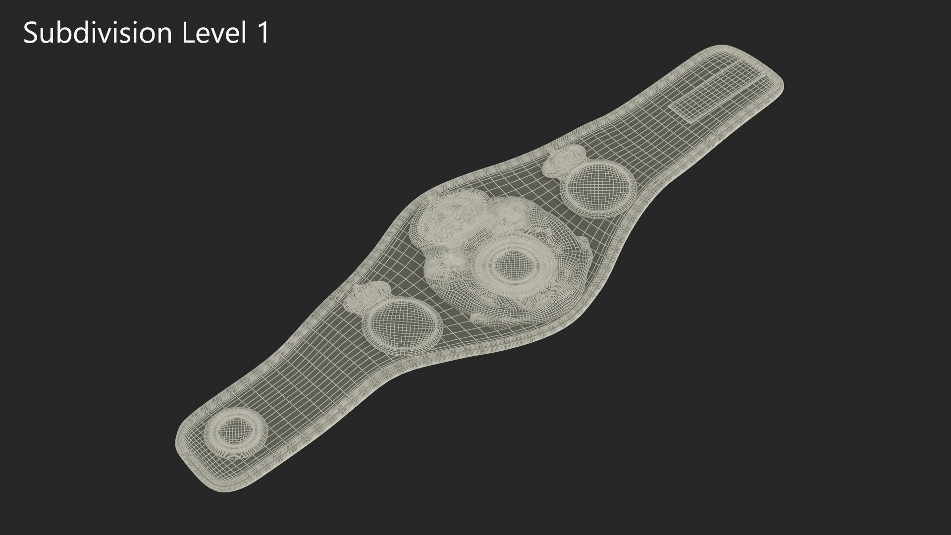 3D model Championship WBA Belt Fur