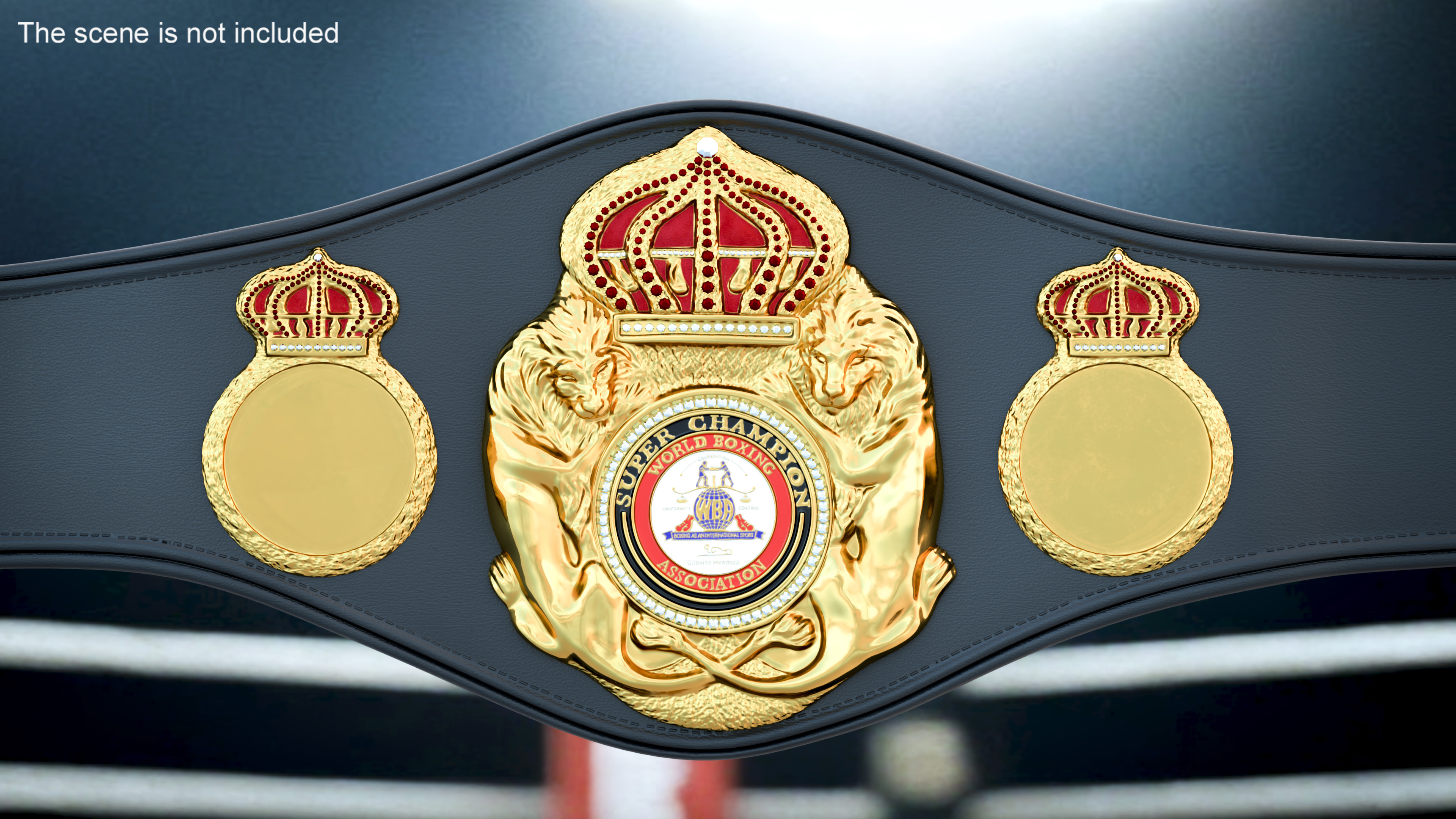 3D model Championship WBA Belt Fur