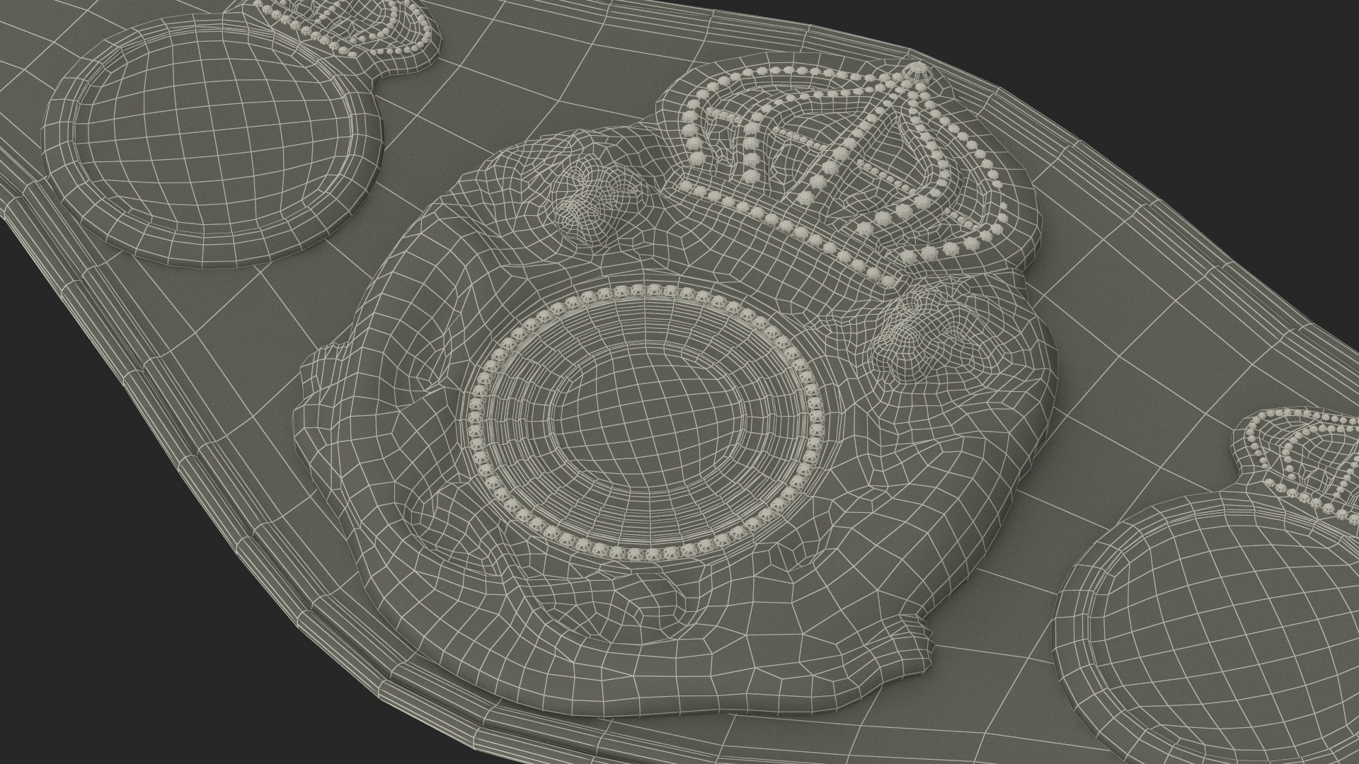 3D model Championship WBA Belt Fur