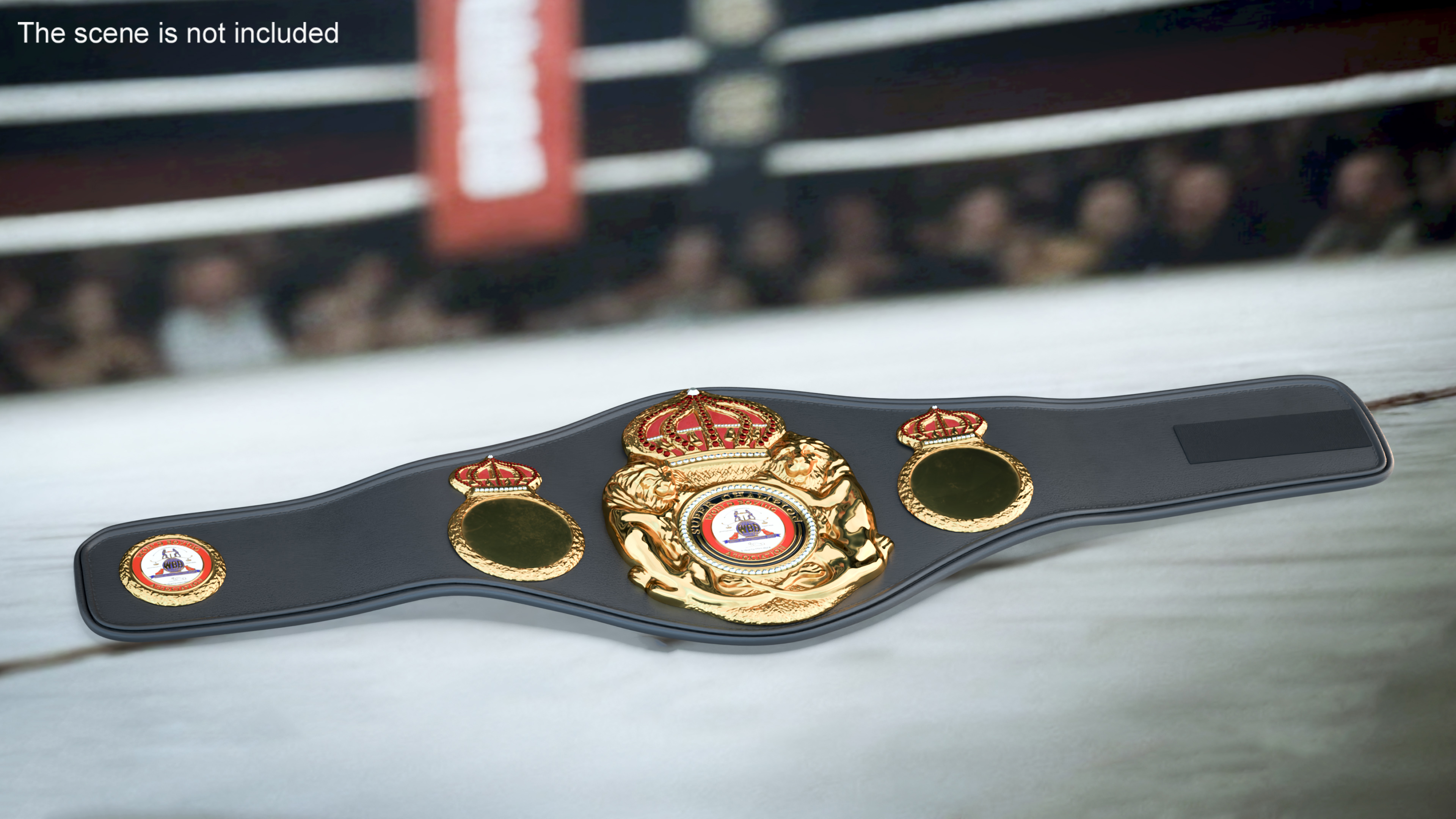 3D model Championship WBA Belt Fur