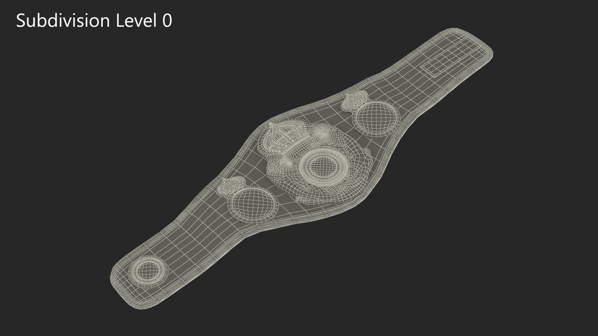3D model Championship WBA Belt Fur