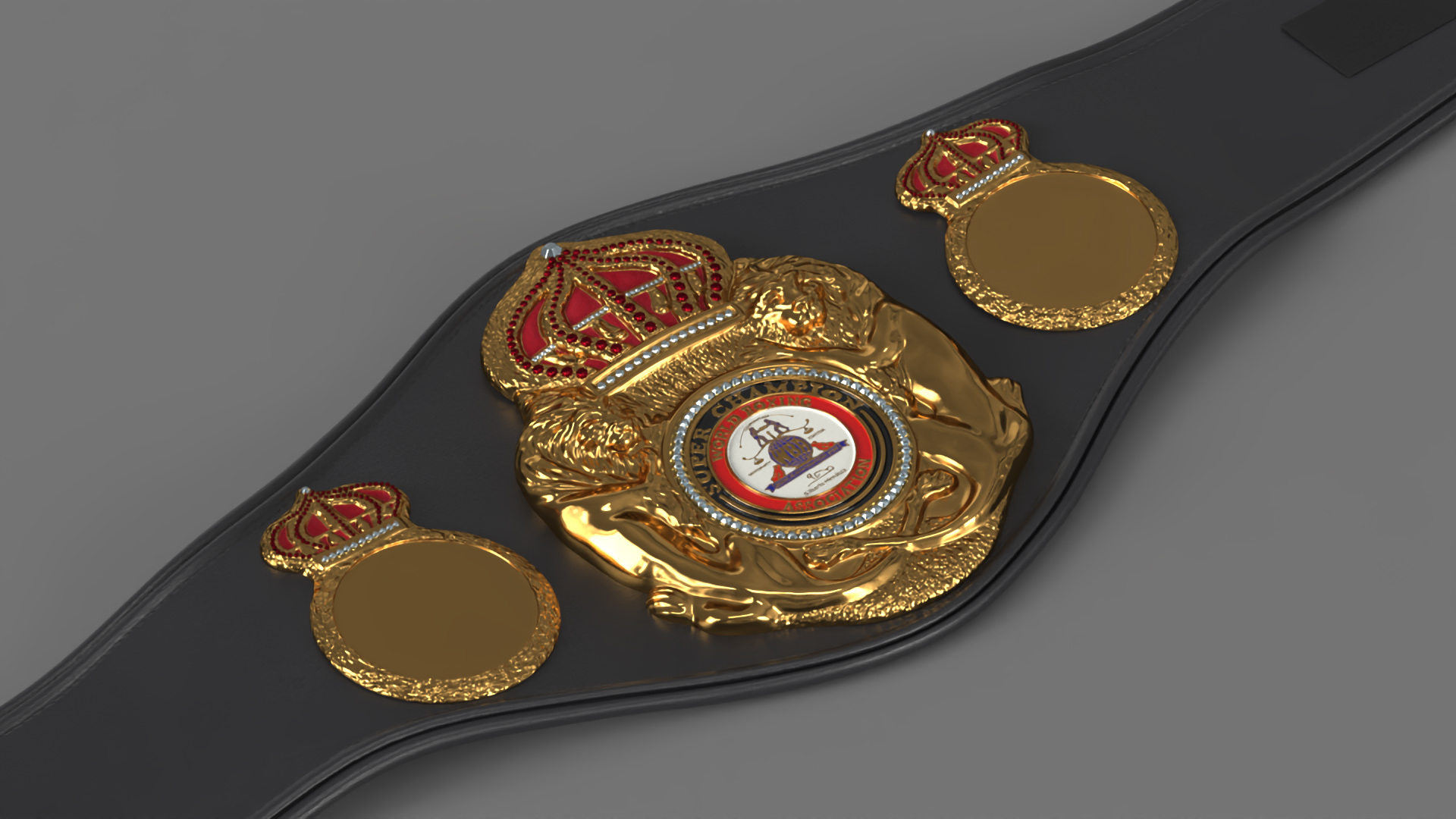 3D model Championship WBA Belt Fur