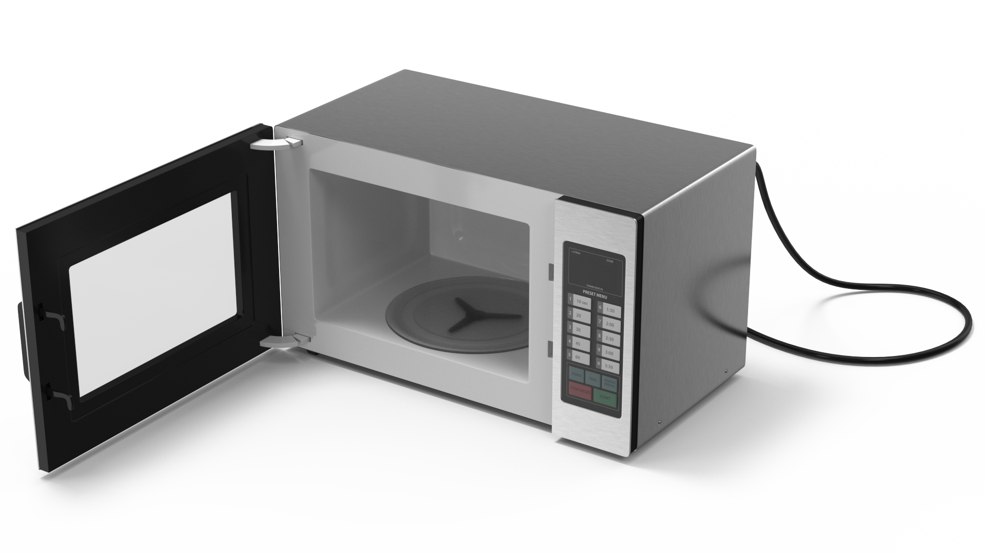 Modern Kitchen Microwave 3D model