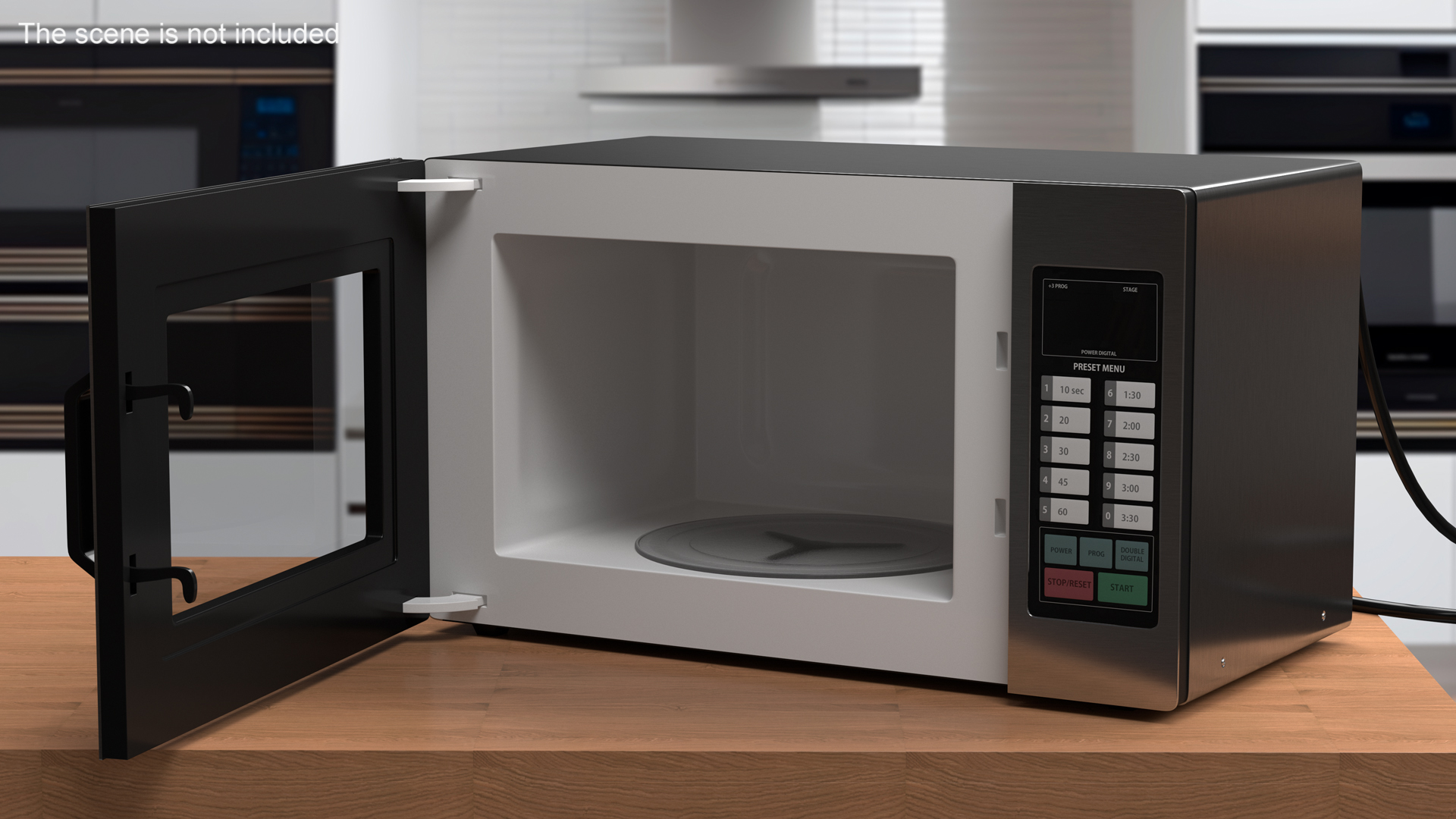 Modern Kitchen Microwave 3D model