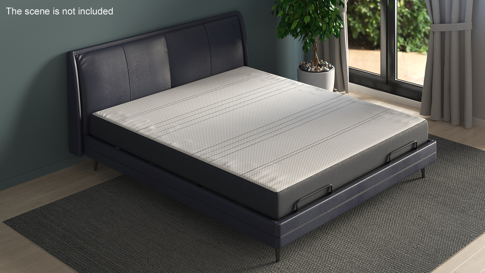 Smart Electric Bed Pro Xiaomi Blue 3D model
