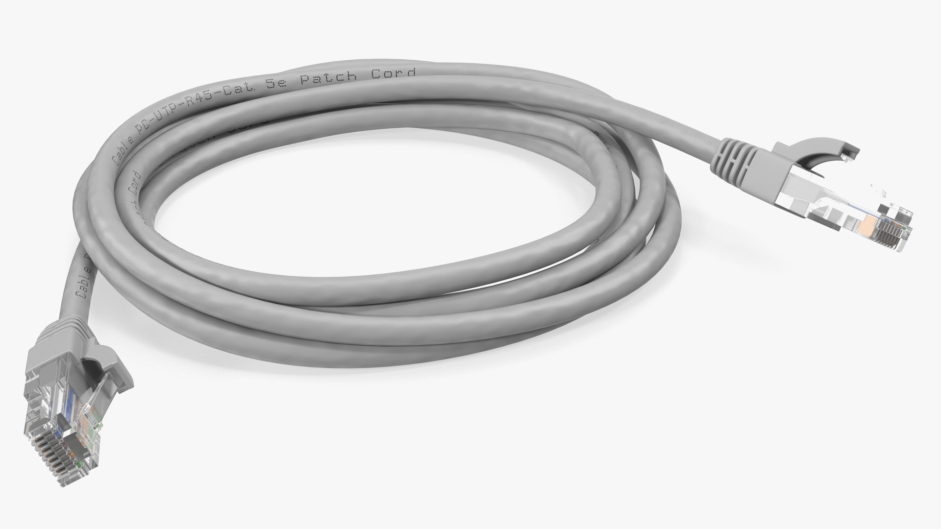 3D RJ45 Cable White