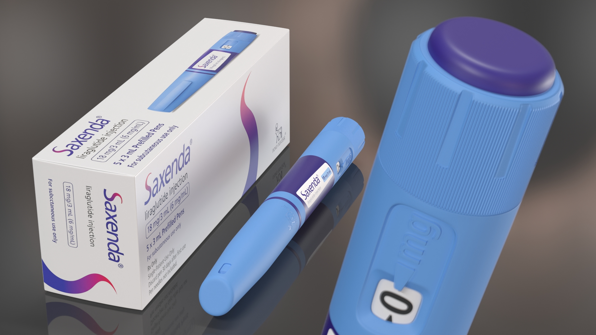 Saxenda Liraglutide Injection Pen with Retail Box White - view 3