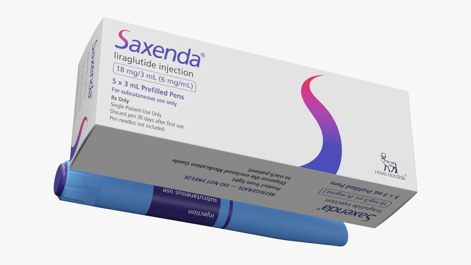 Saxenda Liraglutide Injection Pen with Retail Box White - view 4