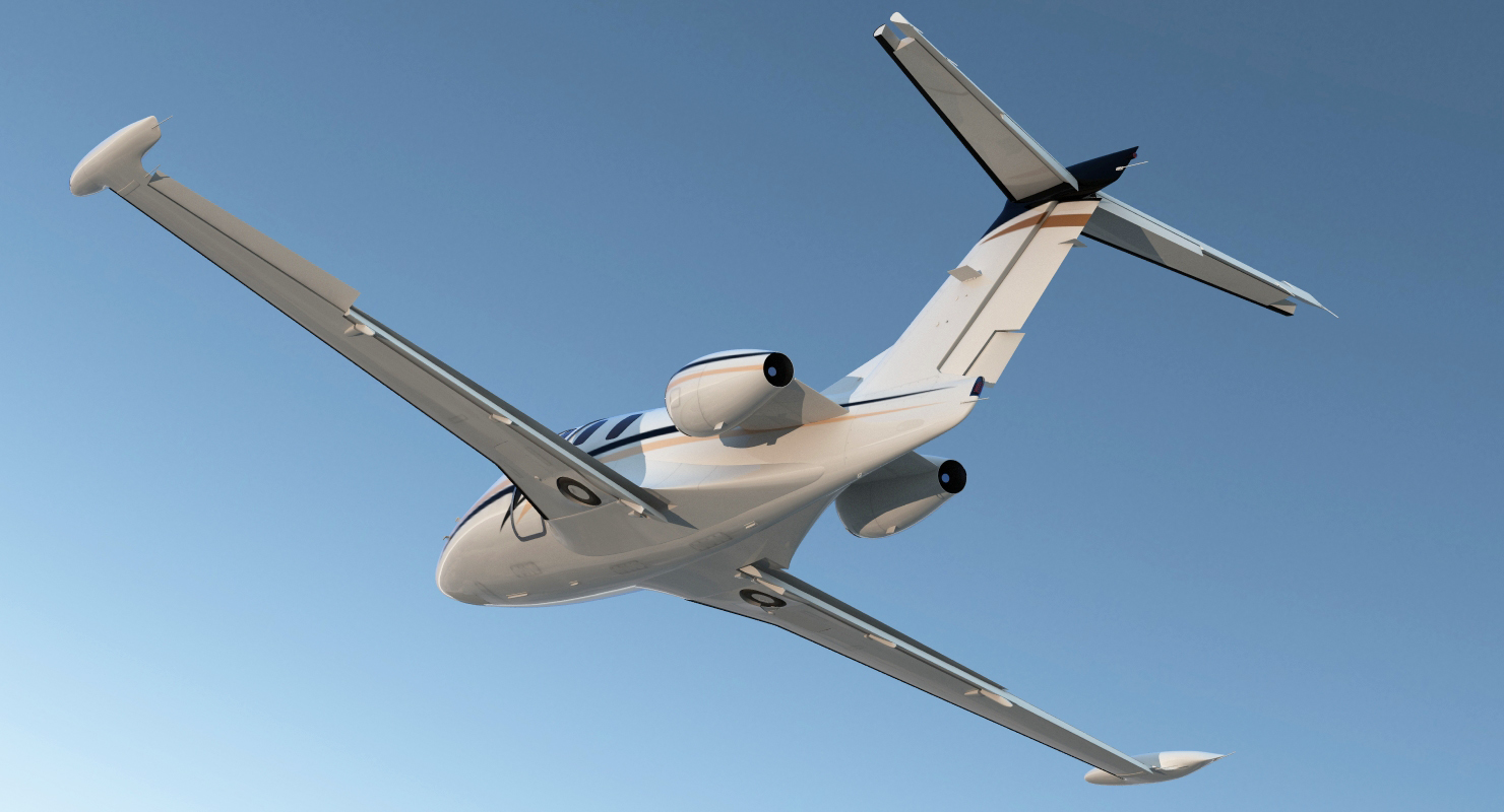 3D Very Light Jet Eclipse 550 Rigged model