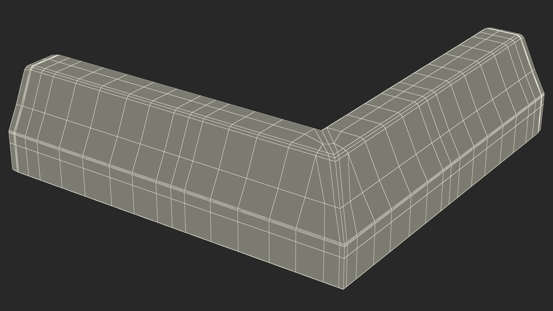 Superior Curb Outer Corner Section 3D model
